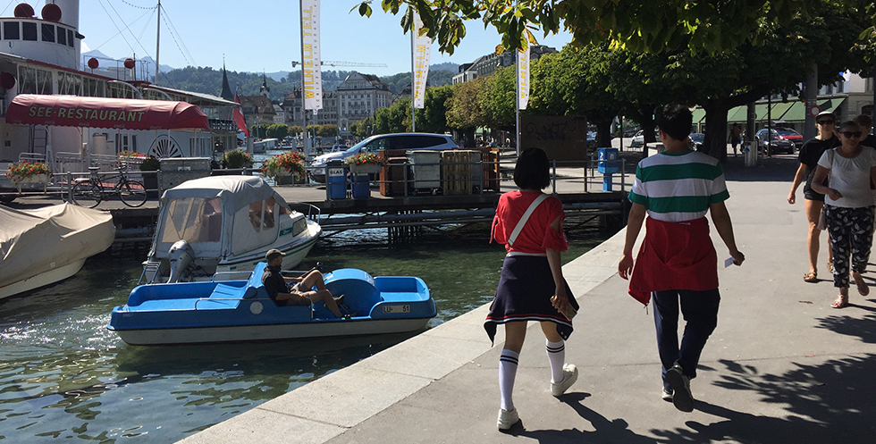 Vista su Lucerna e il lago, Canton Lucerna (Agosto 2019)