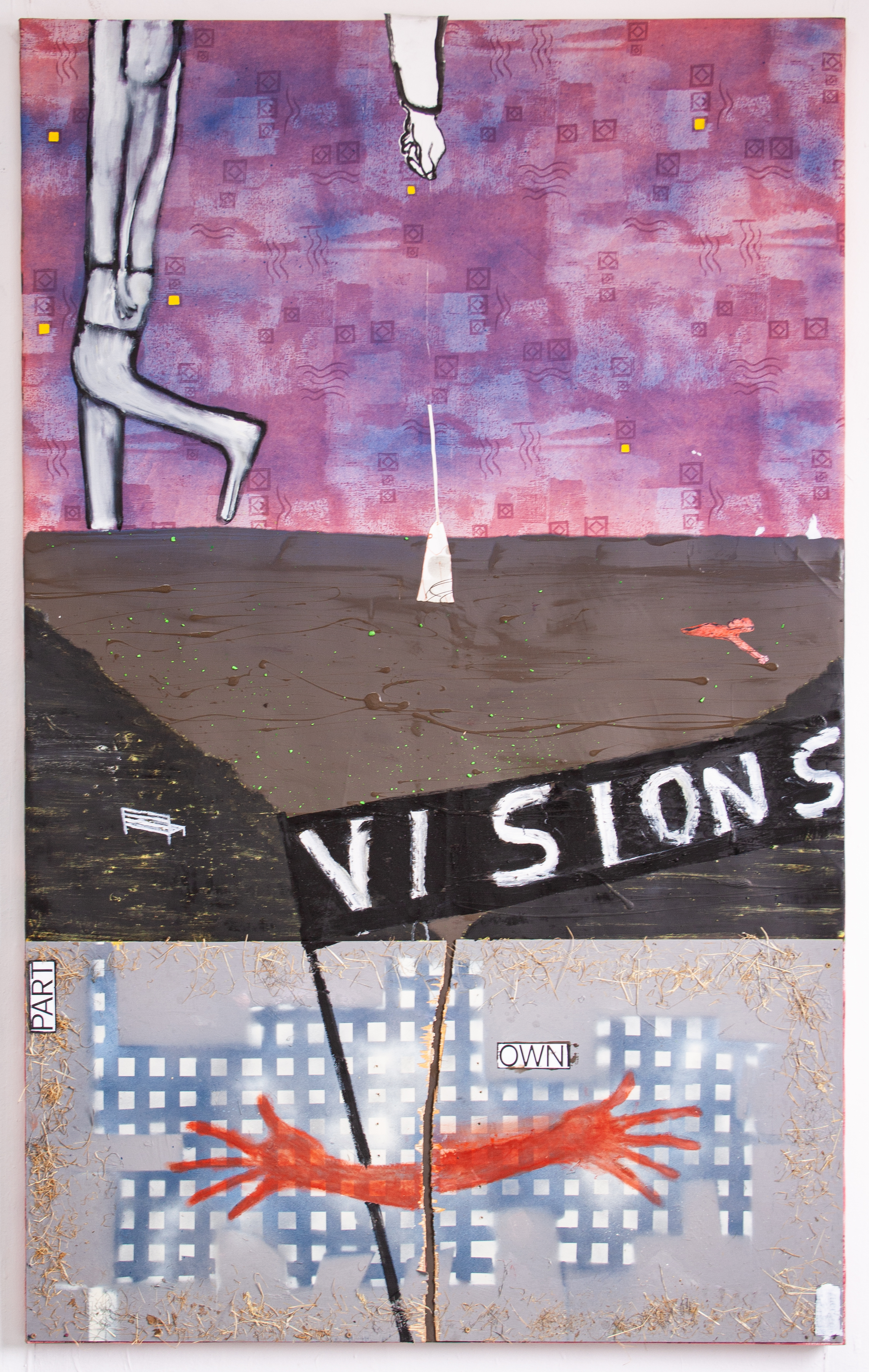 Part own visions, 200x124cm, 2024