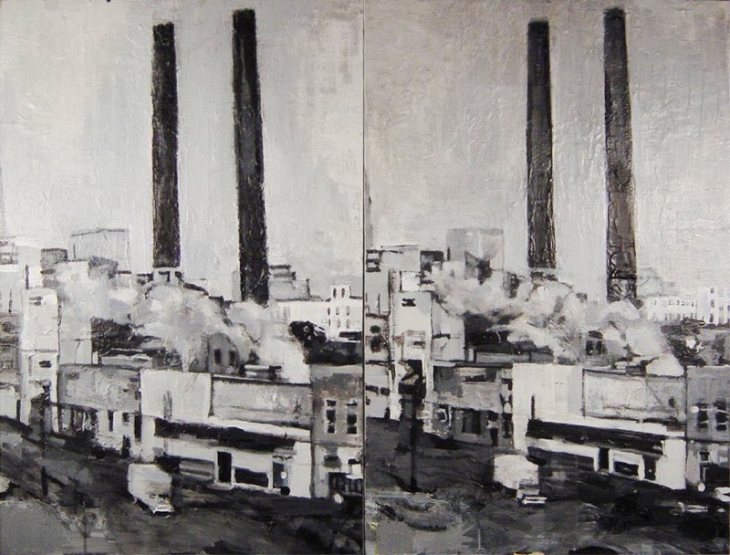 Pair  1999-2003acrylic/canvas  36x48”