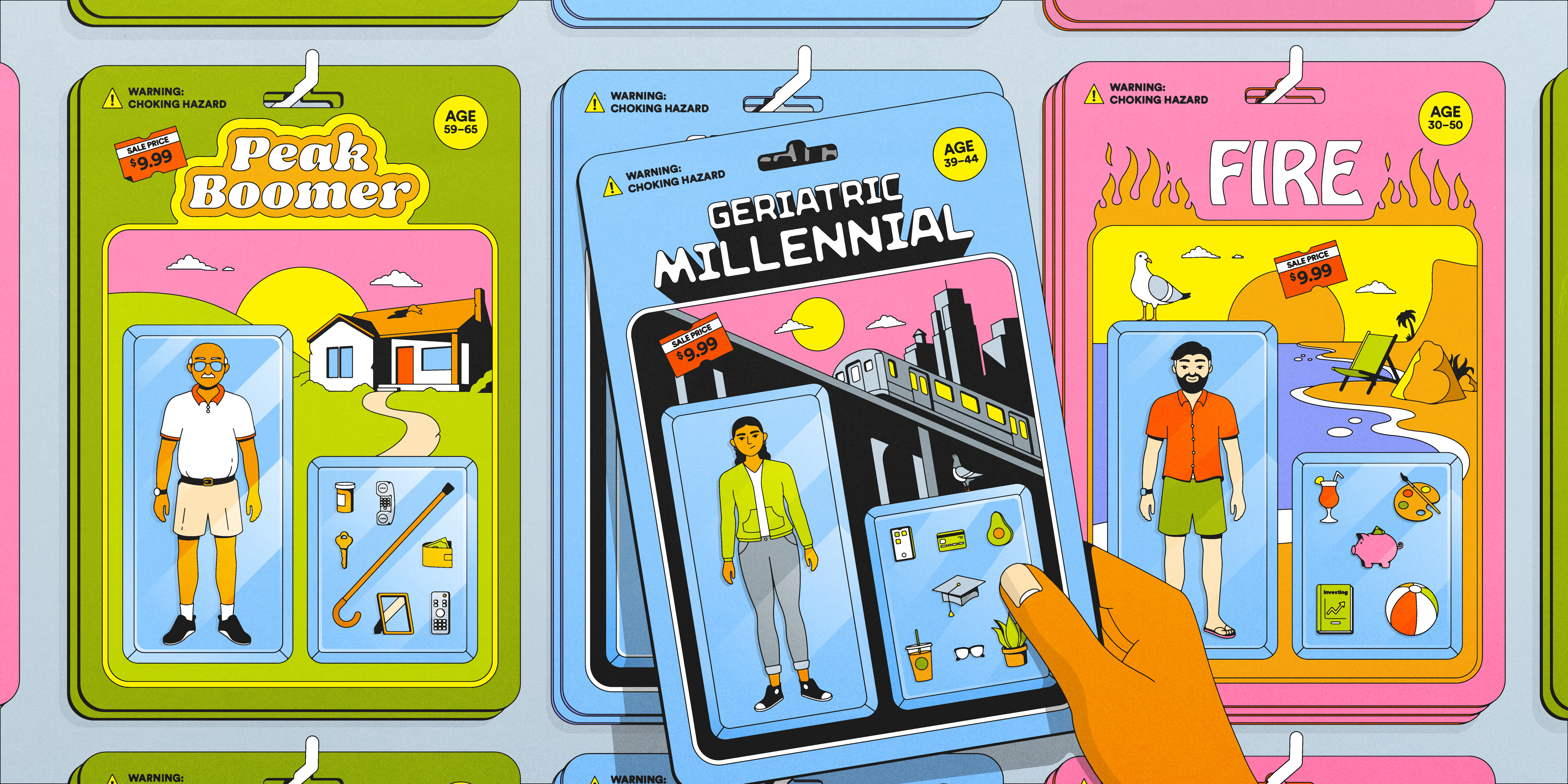 From ALICEs to geriatric millennials: Your complete guide to America's weird new tribes - Illustration by Jimmy Simpson