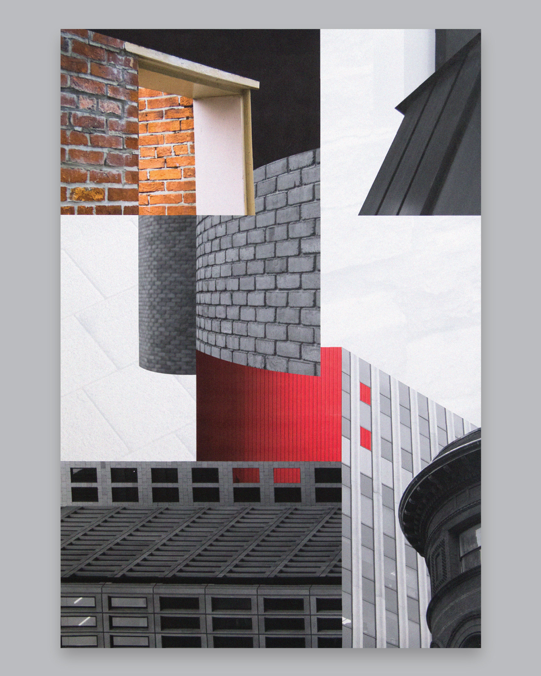 'Baltitecture 1' Photo Collage, 24 × 36