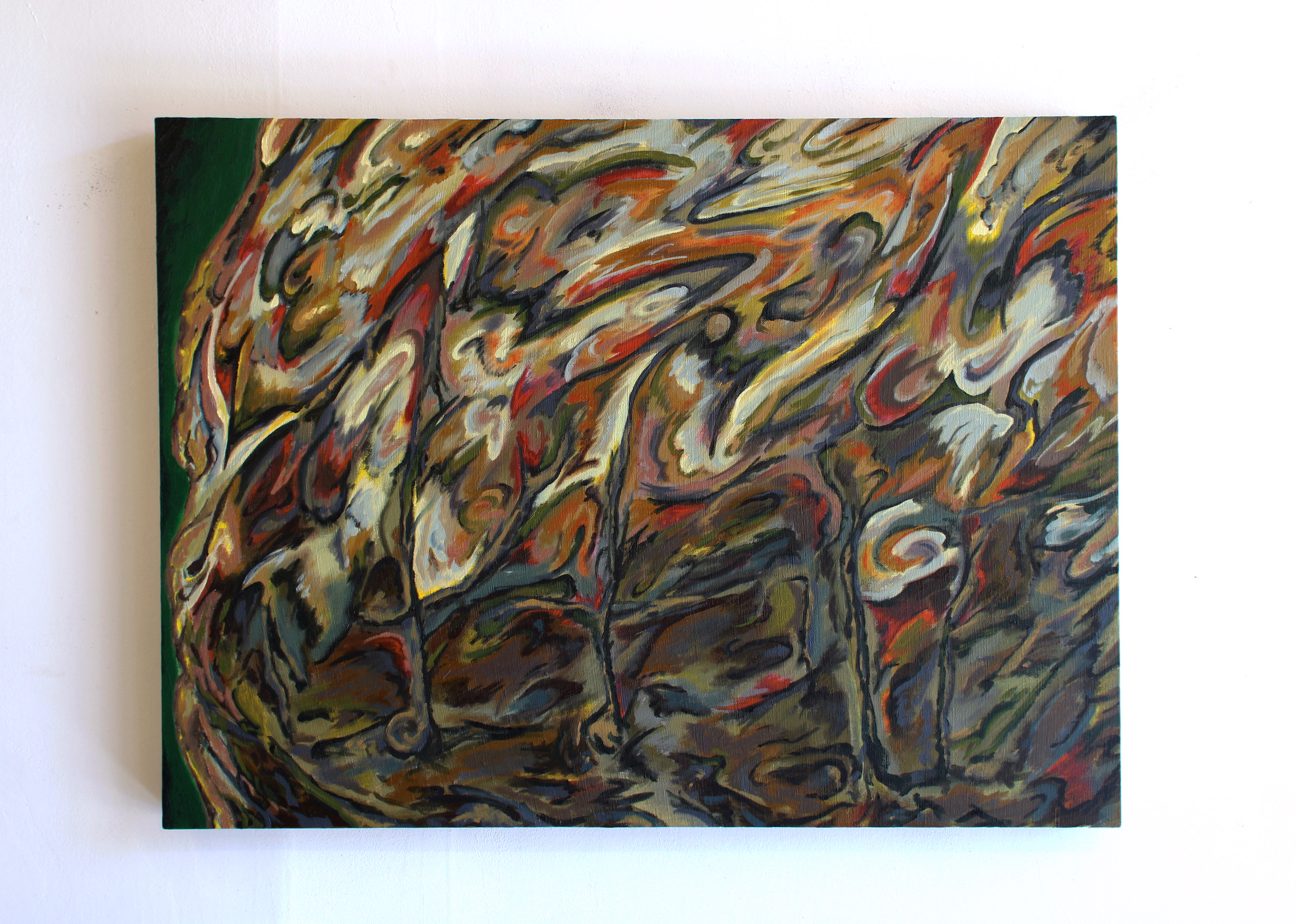 Saguine Slip, 2022, oil on linen, 23 x 32 inches