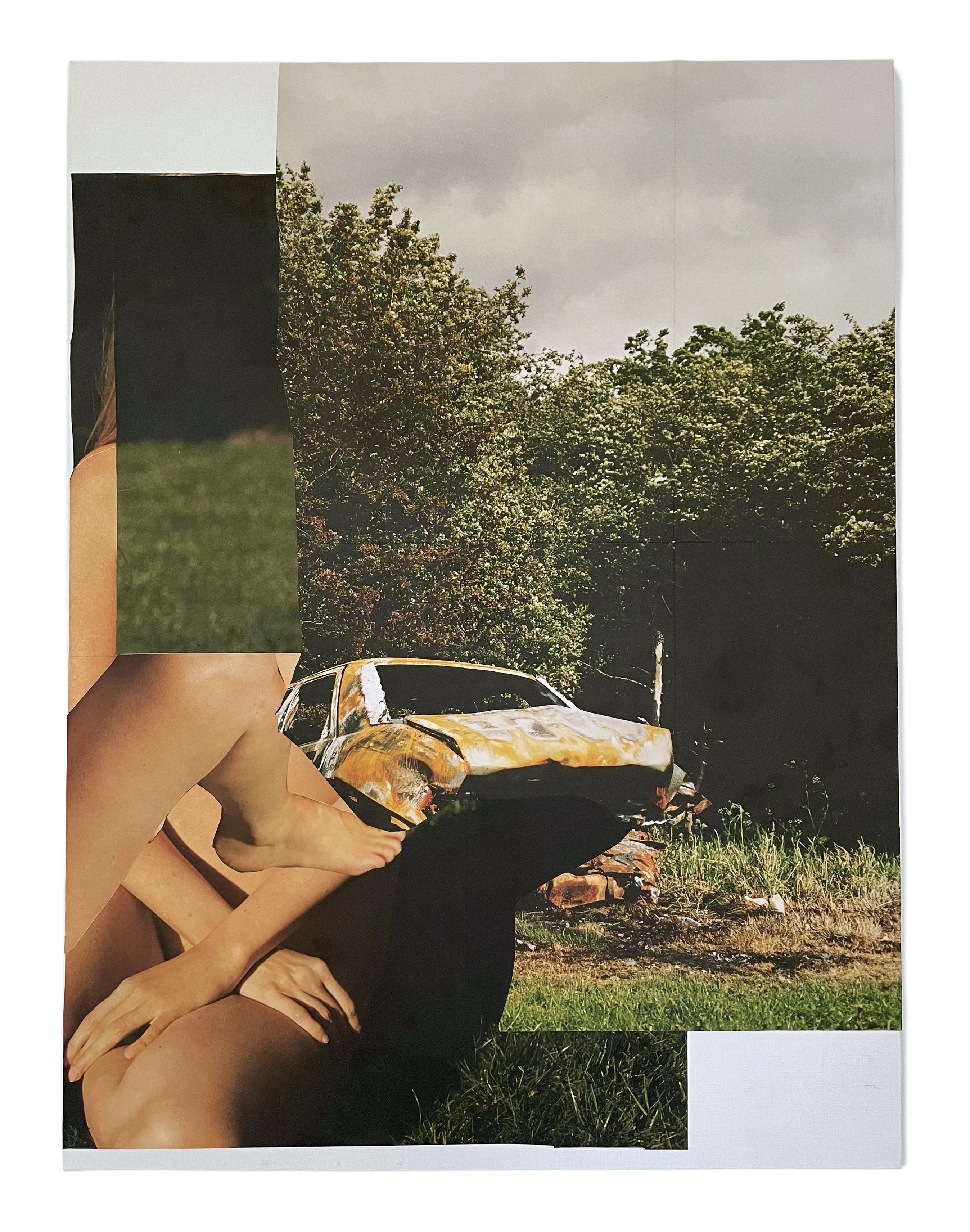 Untitled, 2025, photomontage on board, 40 x 60 cm