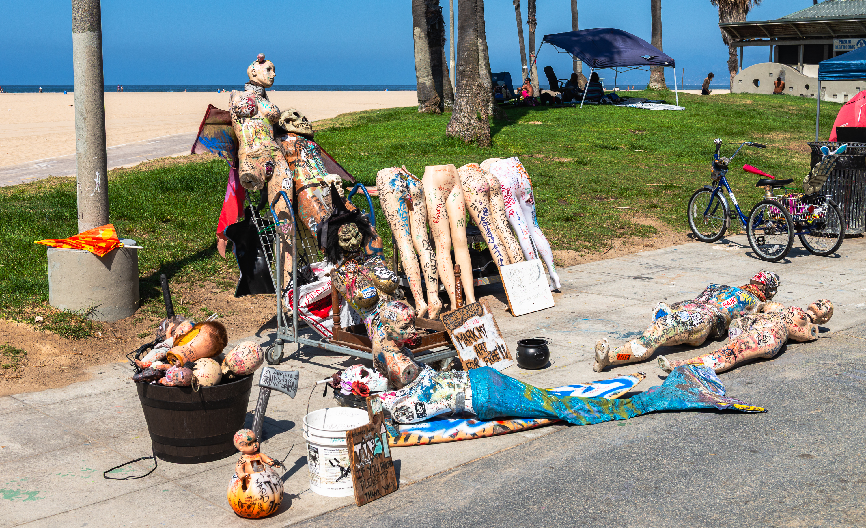 Los Angeles. Plage entre Santa Monica et Venice.