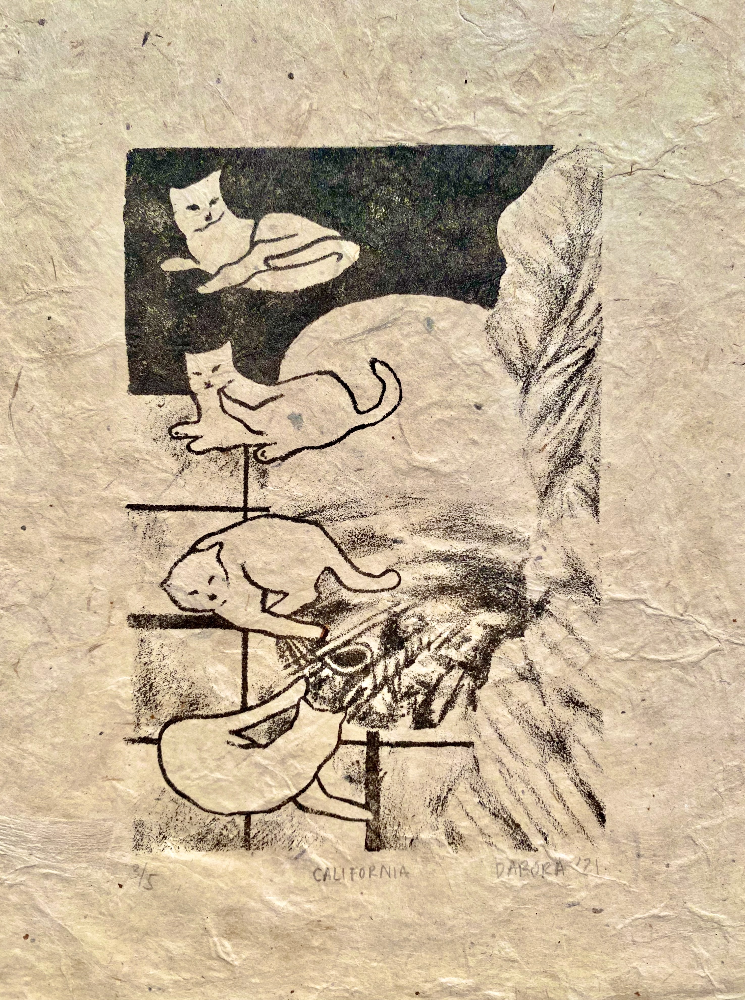 California (5"x6.5"), lithograph