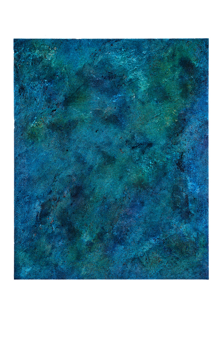 "Relief b", 2025, soil, pigments, mixed media on linen canvas, 80x60 cm