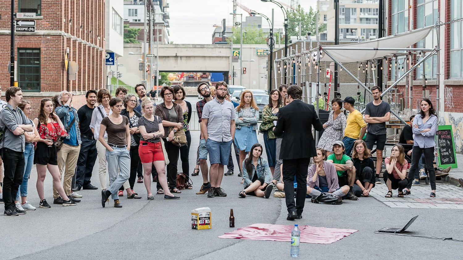 Jean-Philippe Luckhurst-Cartier, Place publique 2018. Photo : Hugo St-Laurent
