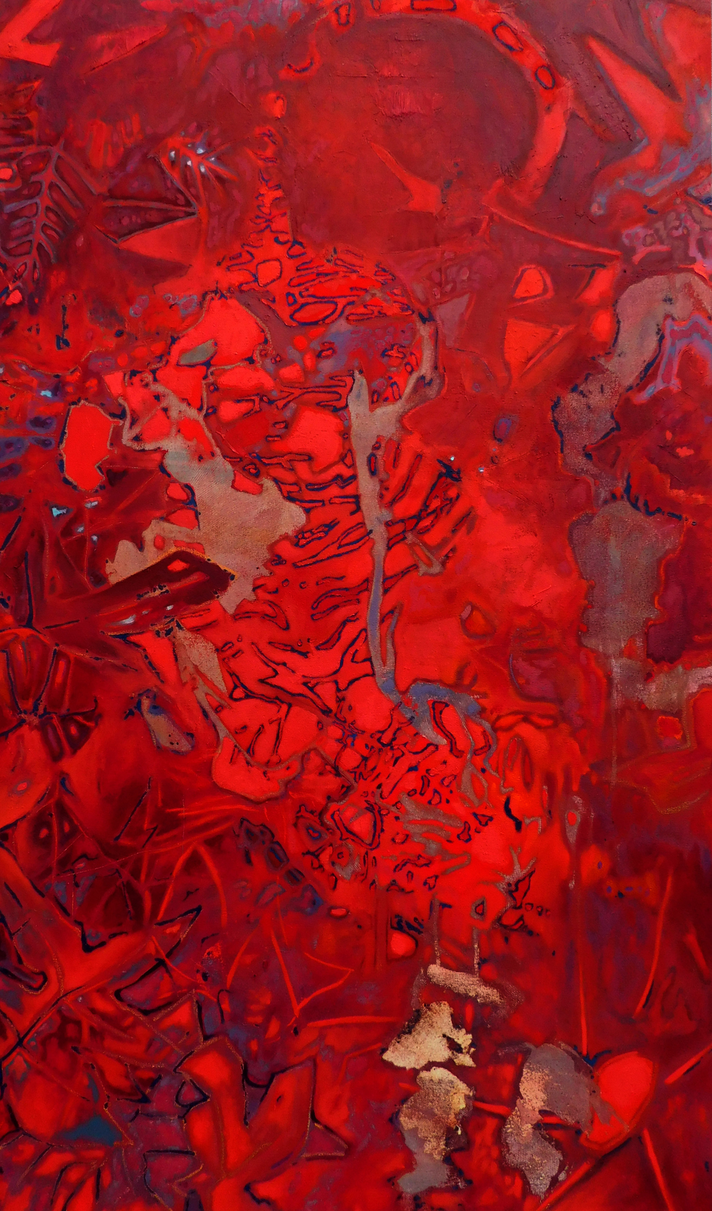 the red weather | 24 x 40 inches |oil on canvas