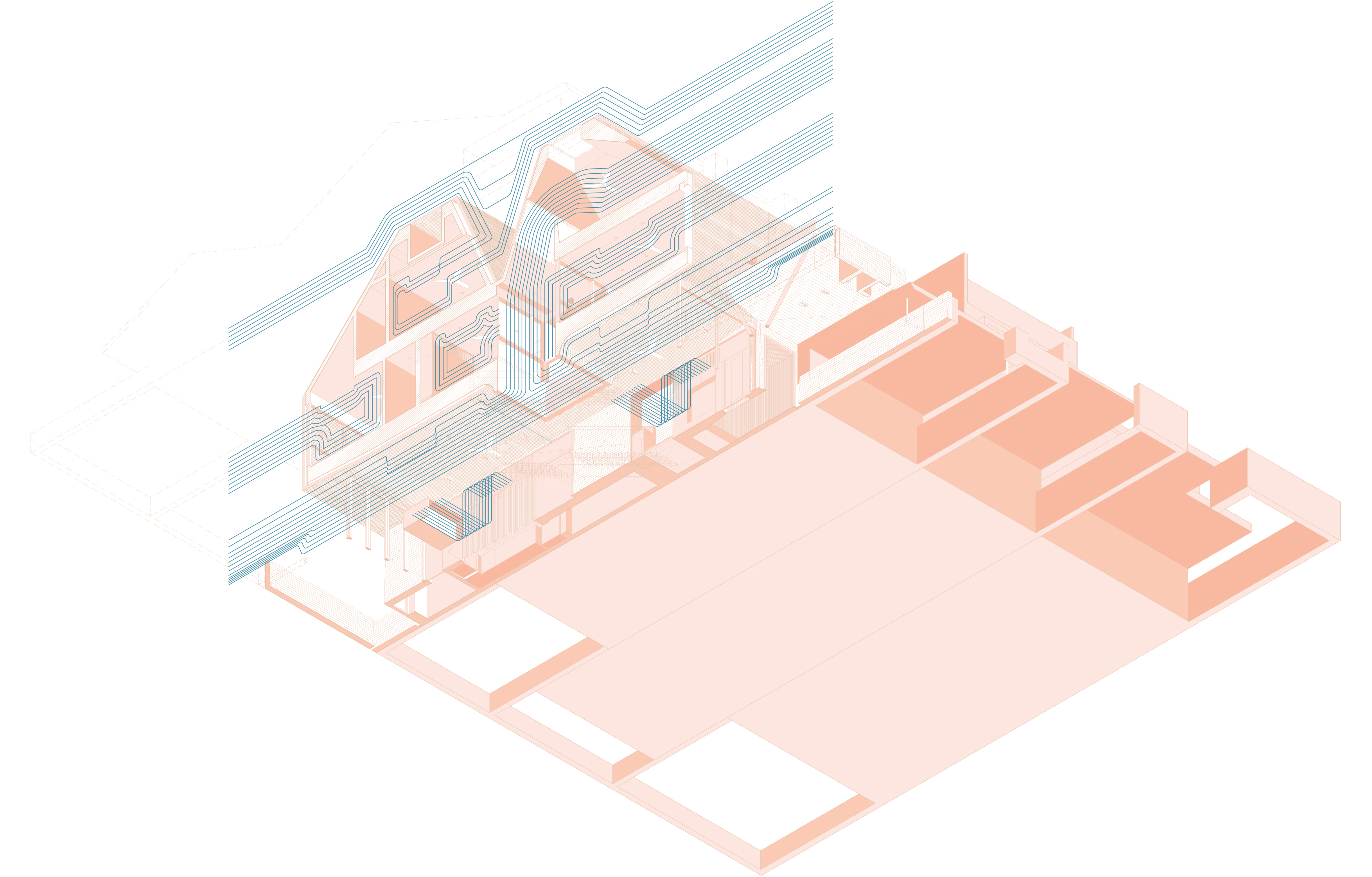 A Section-driven Design. A Simple Terrace House, Singapore