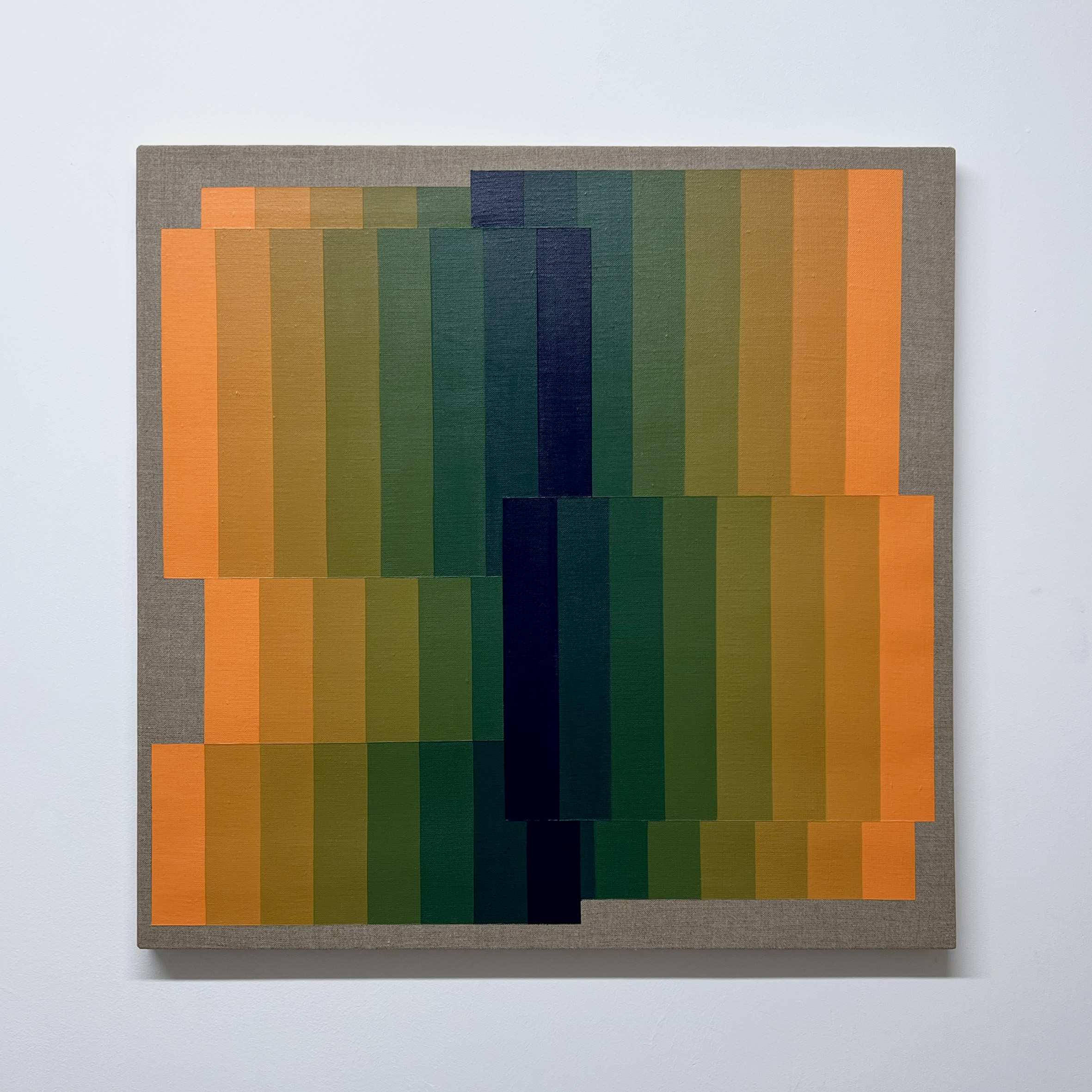 Machbands (chroma) XLVII, 61cm x 61cm, acrylic on linen