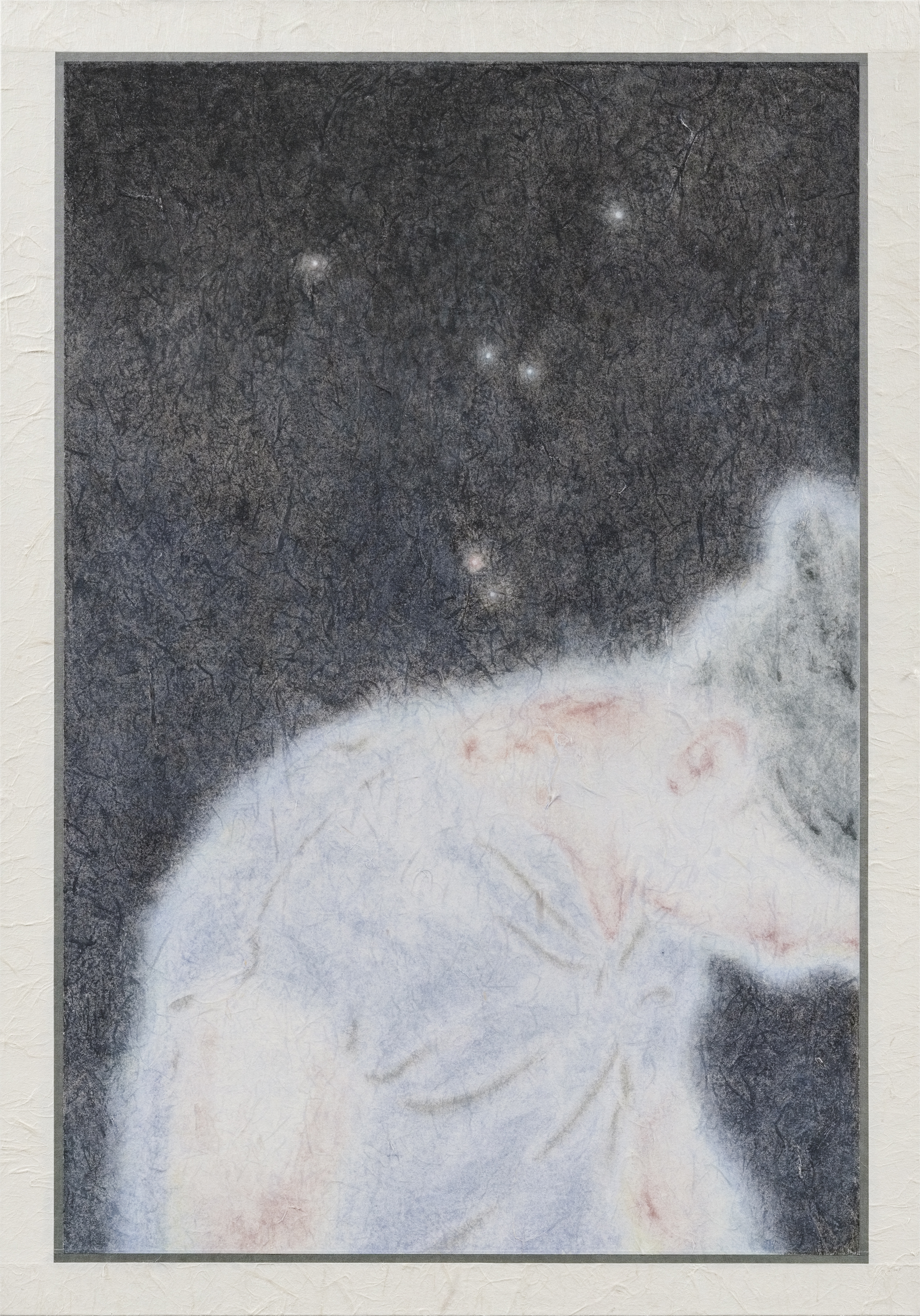 Venus#2, 2020, mineral pigment, ink on paper, 76x53cm (29.9x20.9 in)