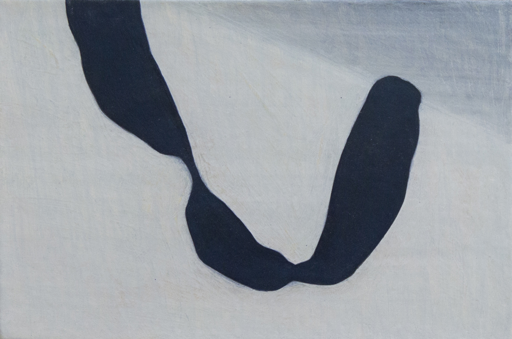 Untitled (U), 2019, oil on linen, 20.5x30cm