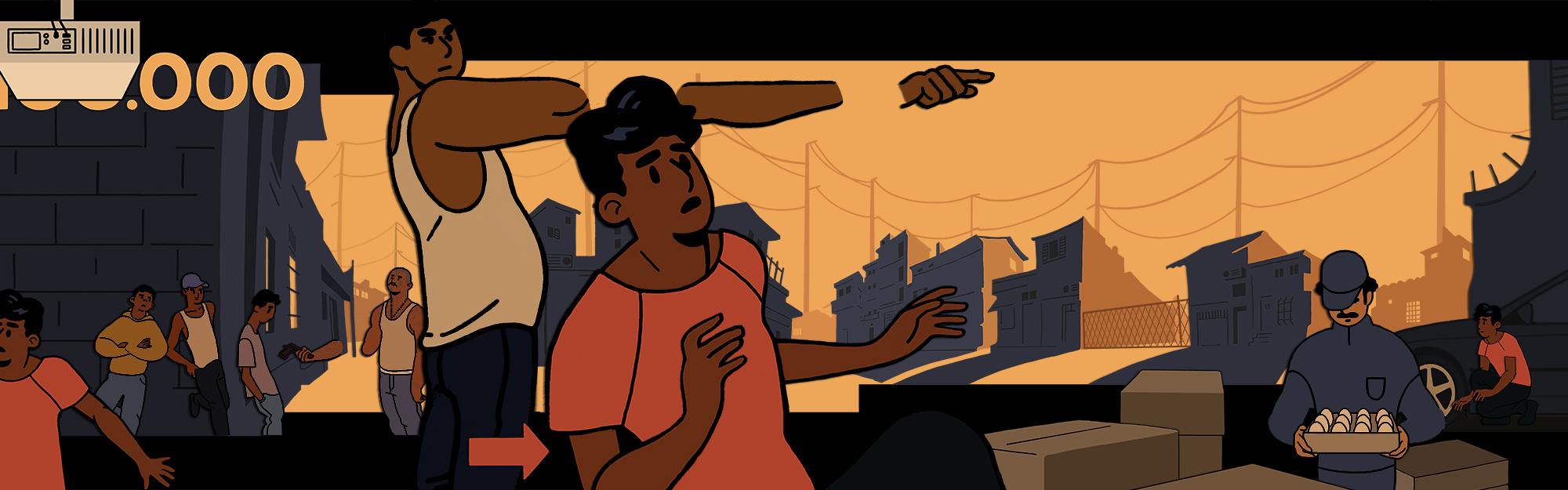 Background and characters for a Misereor initiative, 2019, with Thomas Schmidt