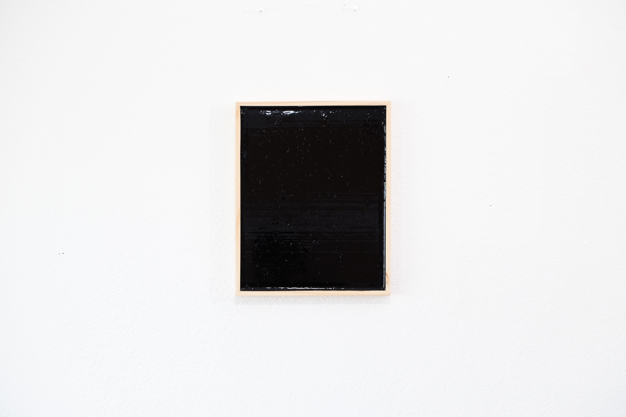 Only Black 05, 2019, Acrylic on wood panel, 10 x 8 in