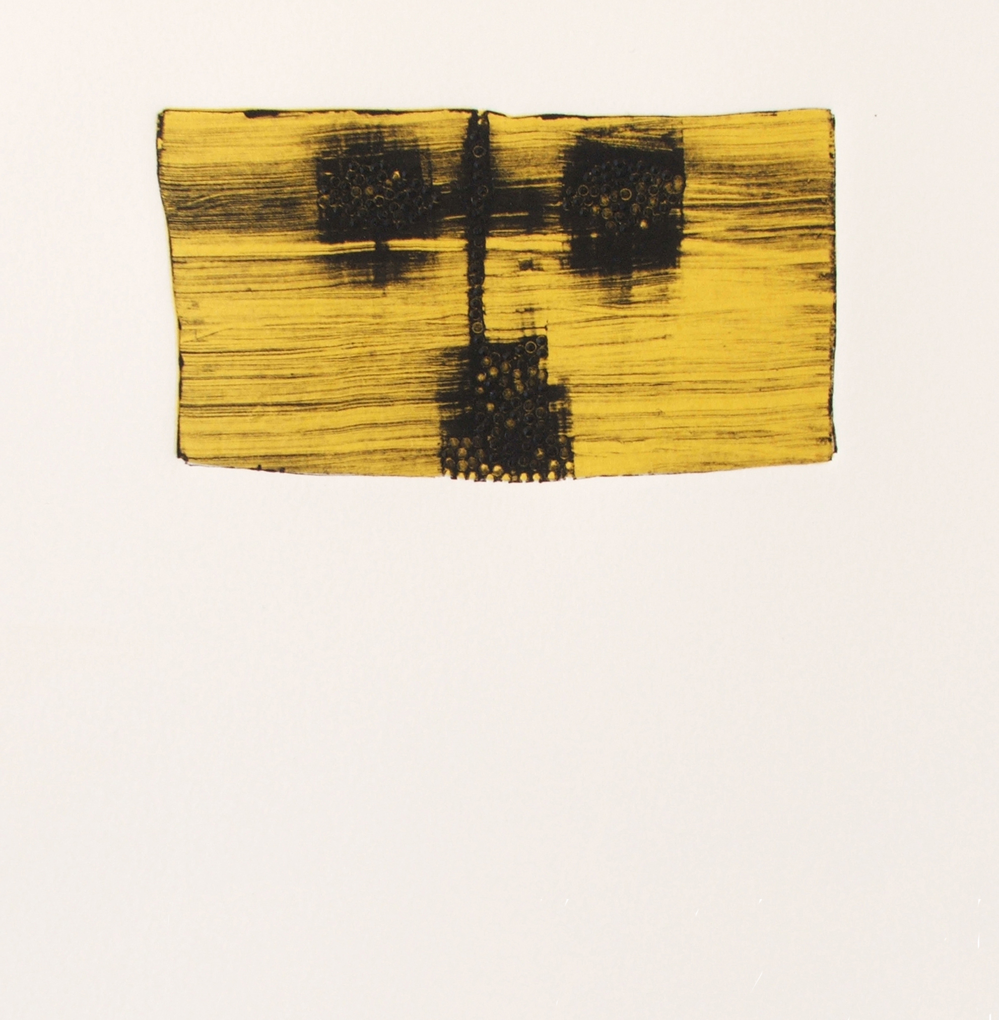 Untitled, 2006, Relief print with chine-collé on Somerset Soft-white paper (detail), 27 X 38 cm