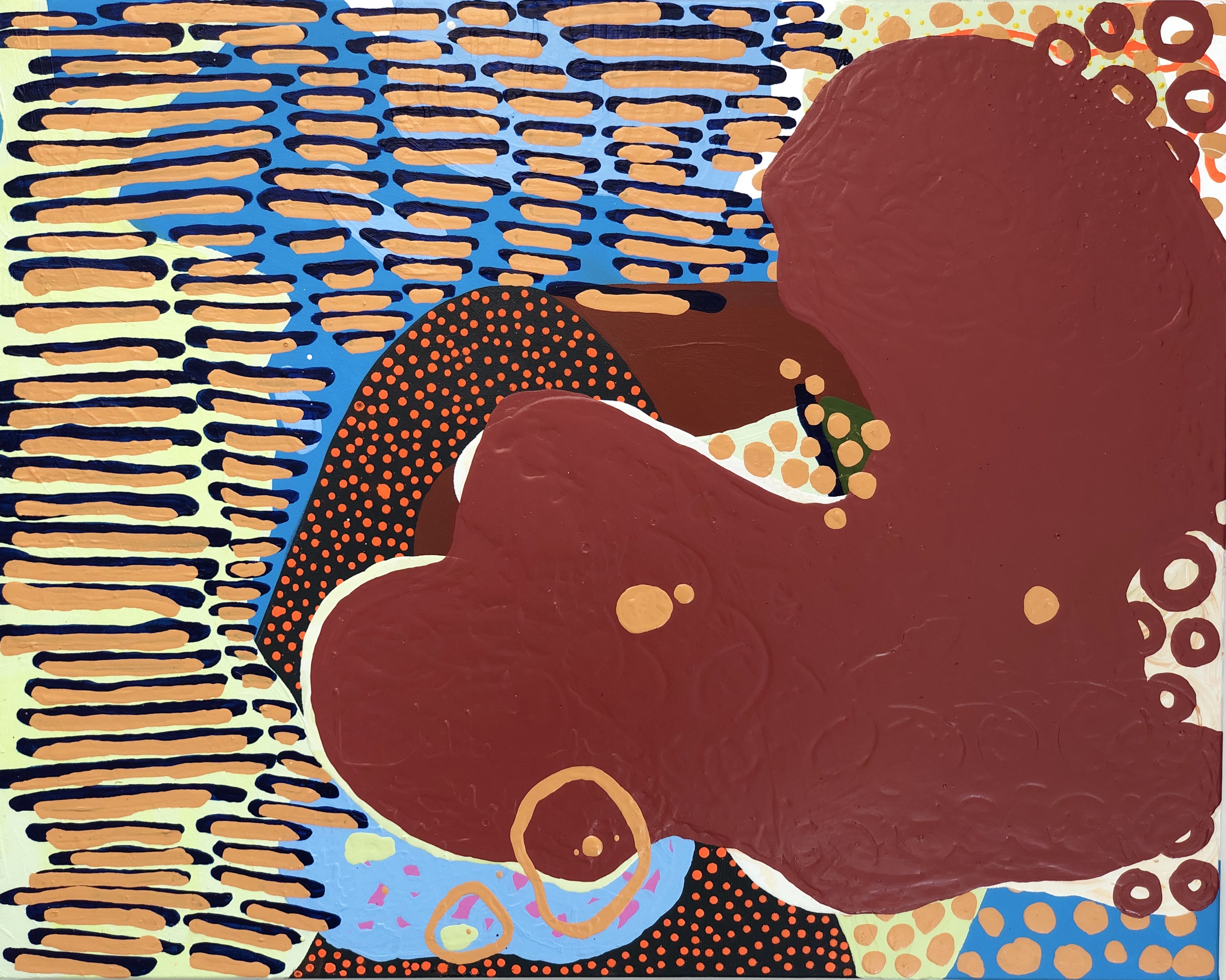 Wawona | Mixed media on canvas | 24"x 30" | 2020