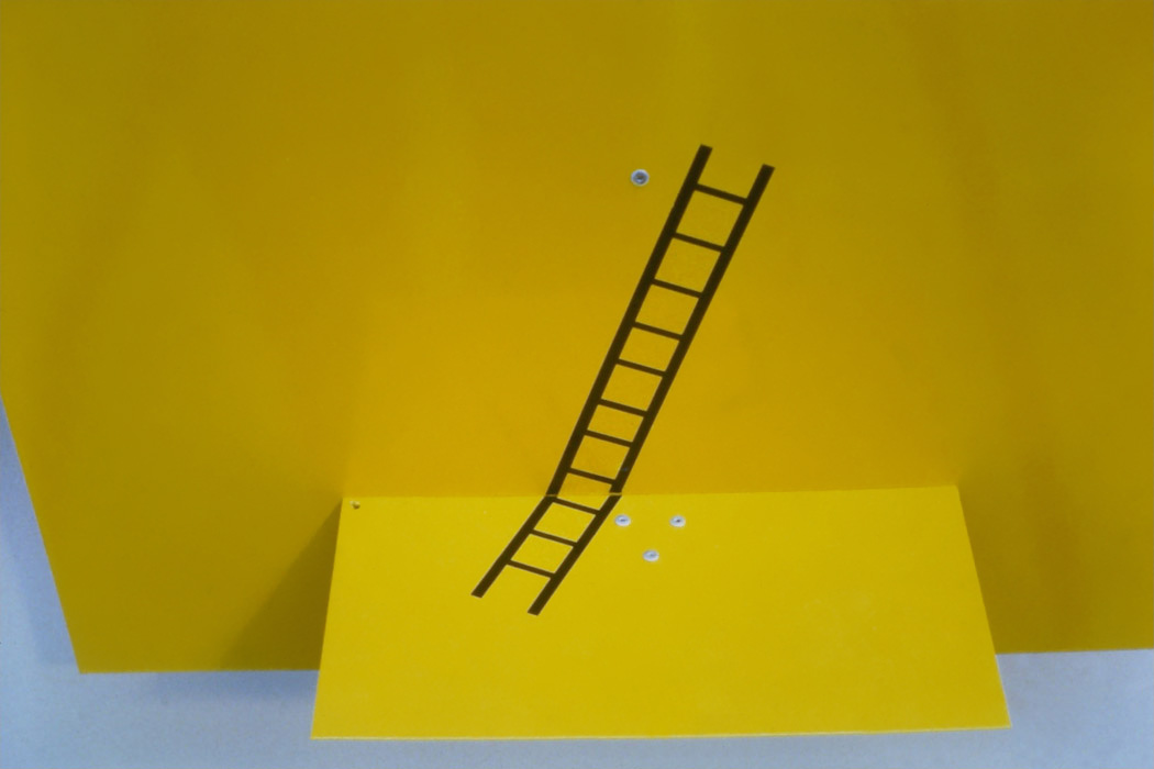 untitled (detail), enameled steel, aluminium, plastic