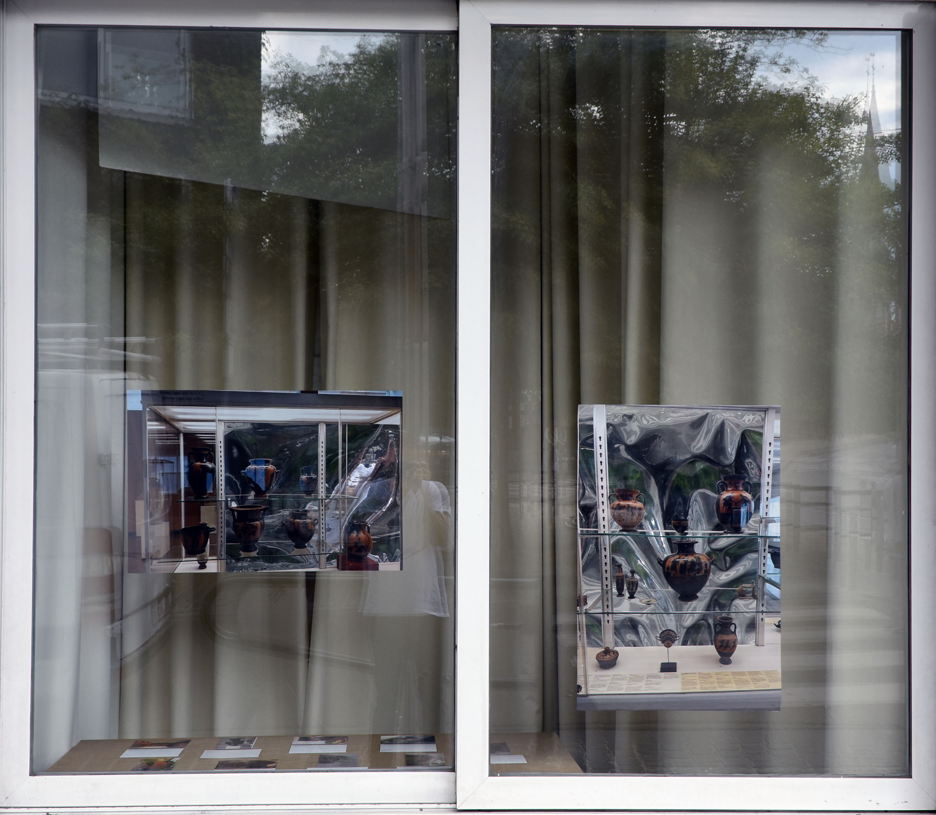 Installation of Display Proposals for The Art & History Museum in Brussels, Belgium (Case 1 and 2) and Postcards for Various Museums