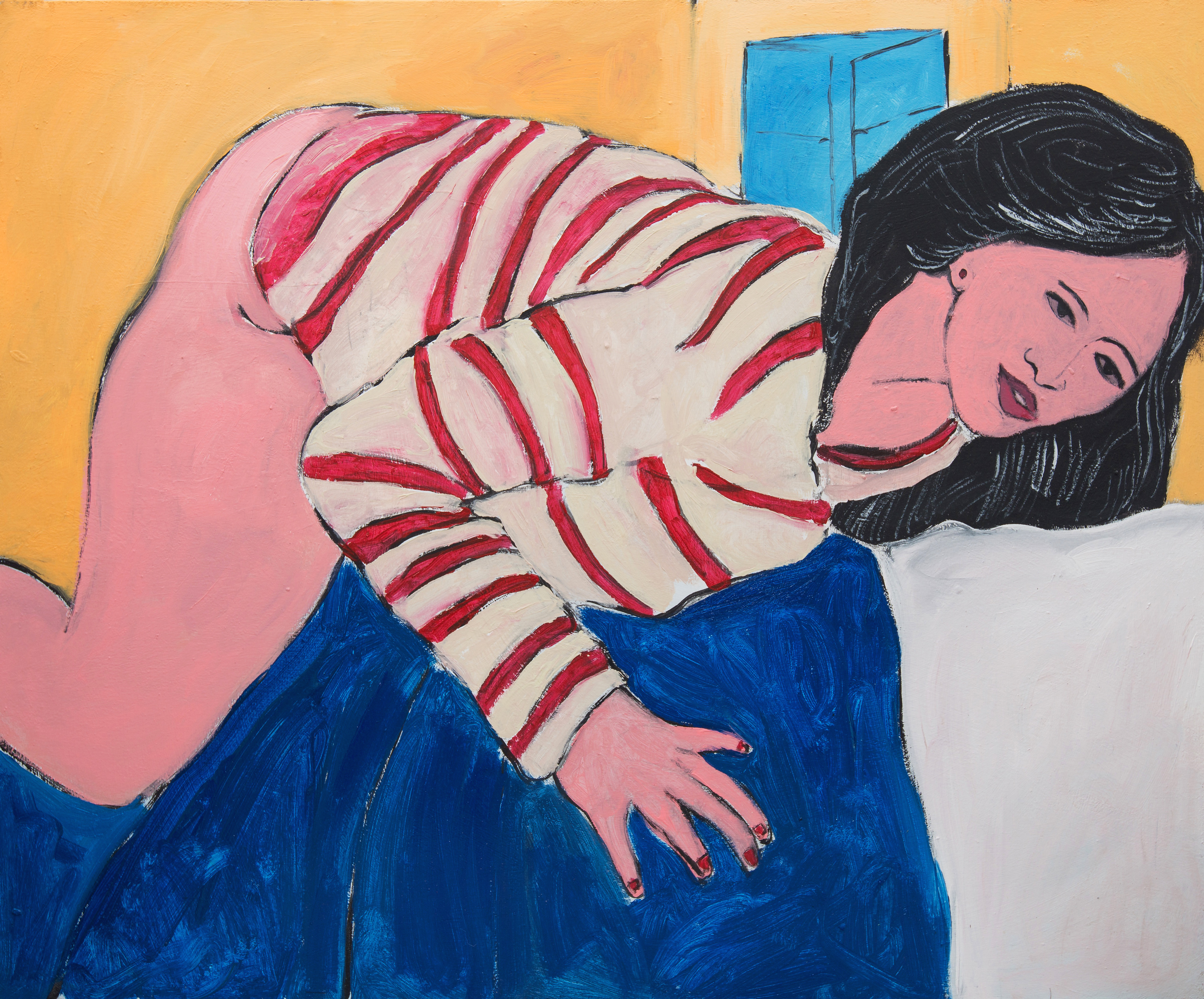 'Autumn sweater' 90x110cm Acrylic on Canvas