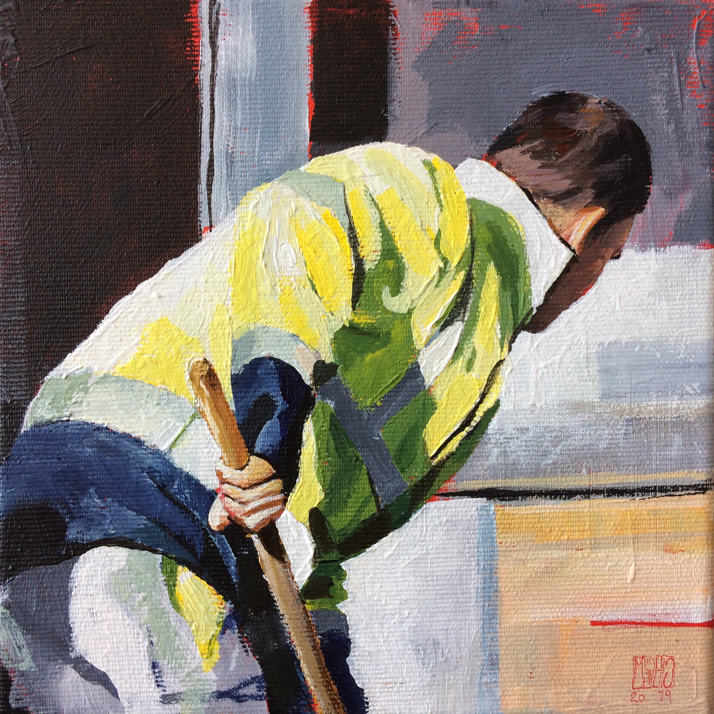 87. Mittwochsbild20×20 cmAcryl auf Leinwand2019sold