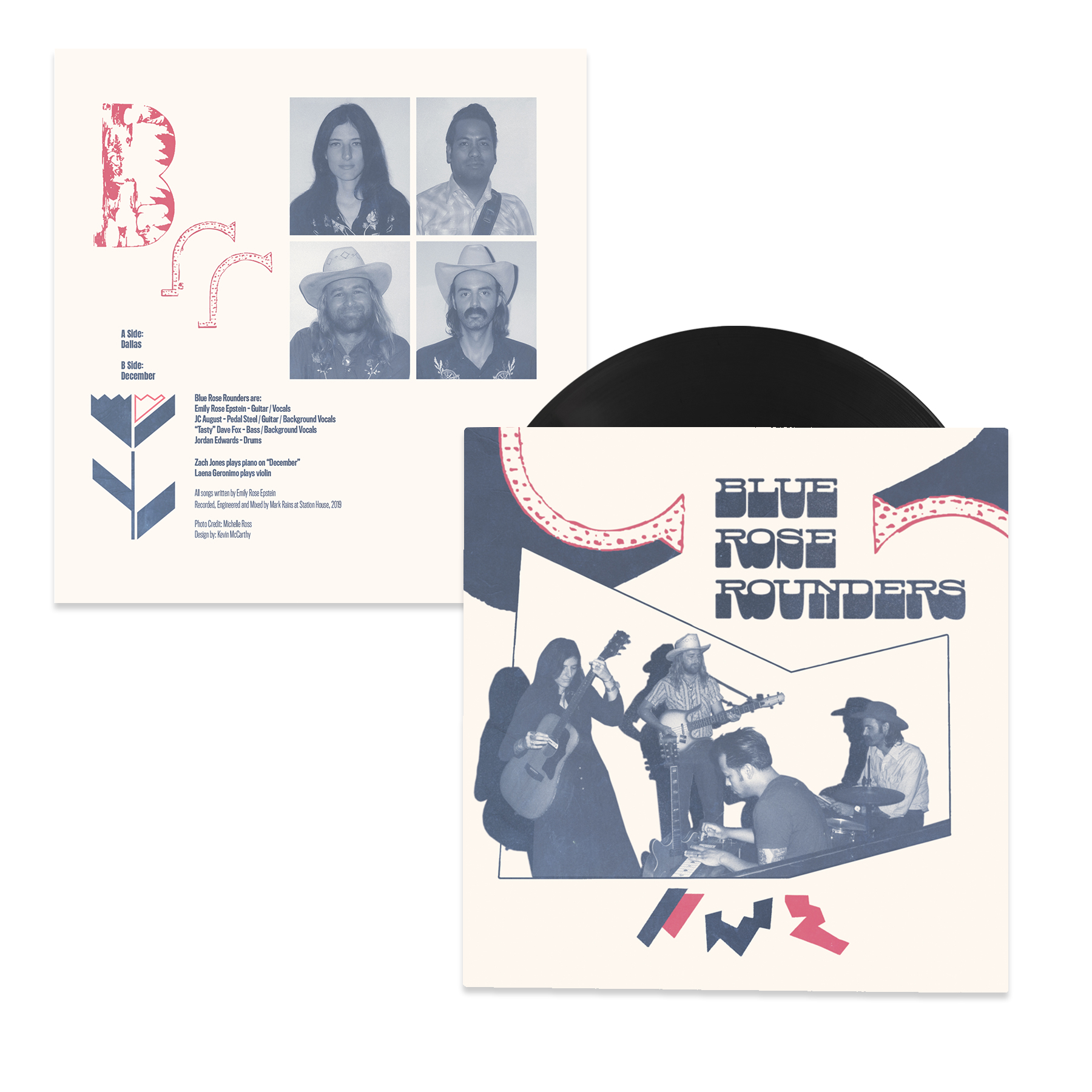 Blue Rose Rounders 7" front and back cover
