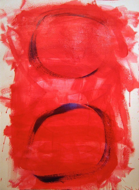 Half  (2013 - )acrylic/paper  22x30”