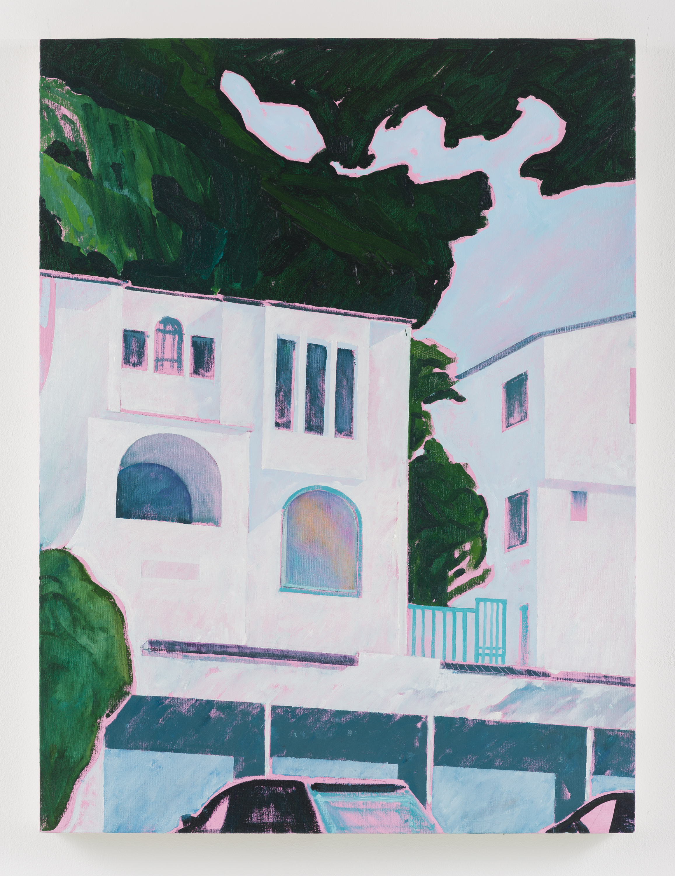 "Garage" oil on canvas, 40 x 30 in., 2020