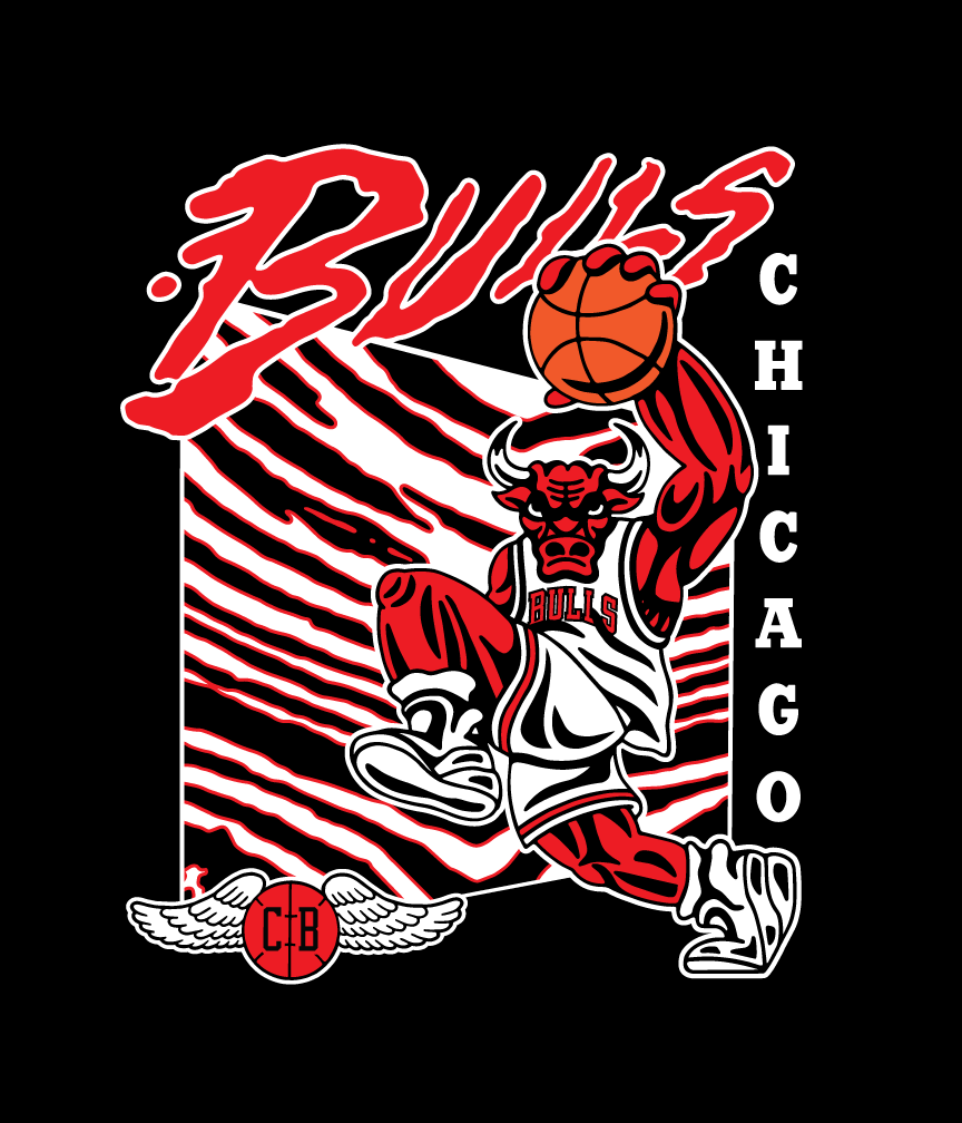 Chicago Bulls Fan Art T-Shirt - Custom Creative