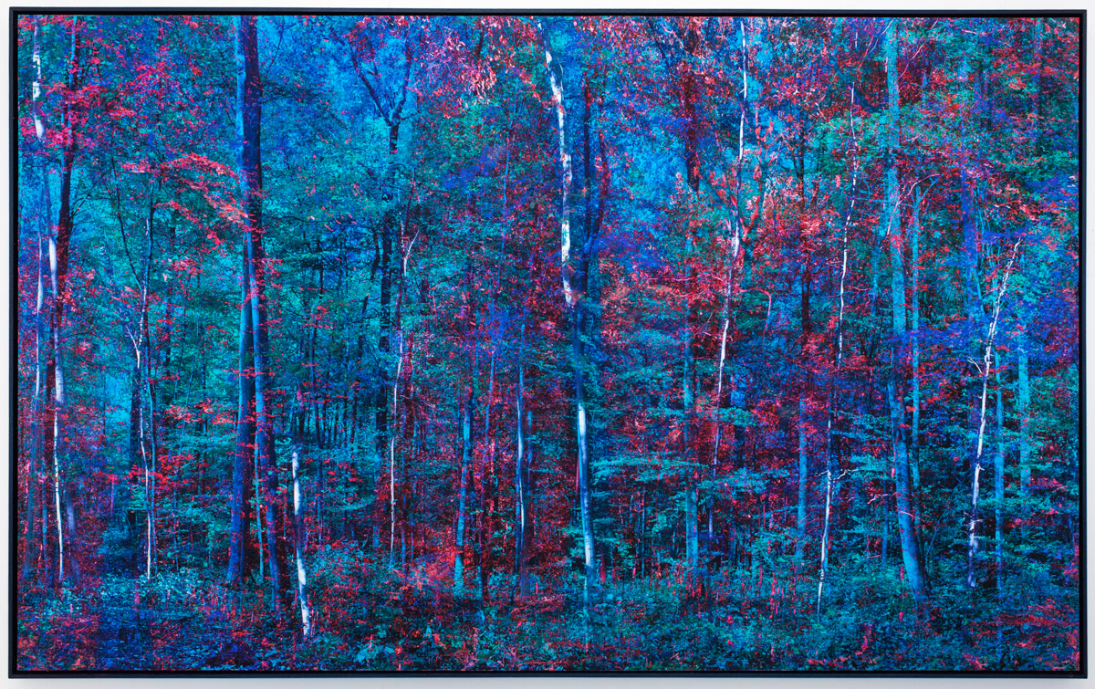 "Les Paradis, bleu", 138x85cm - 2022