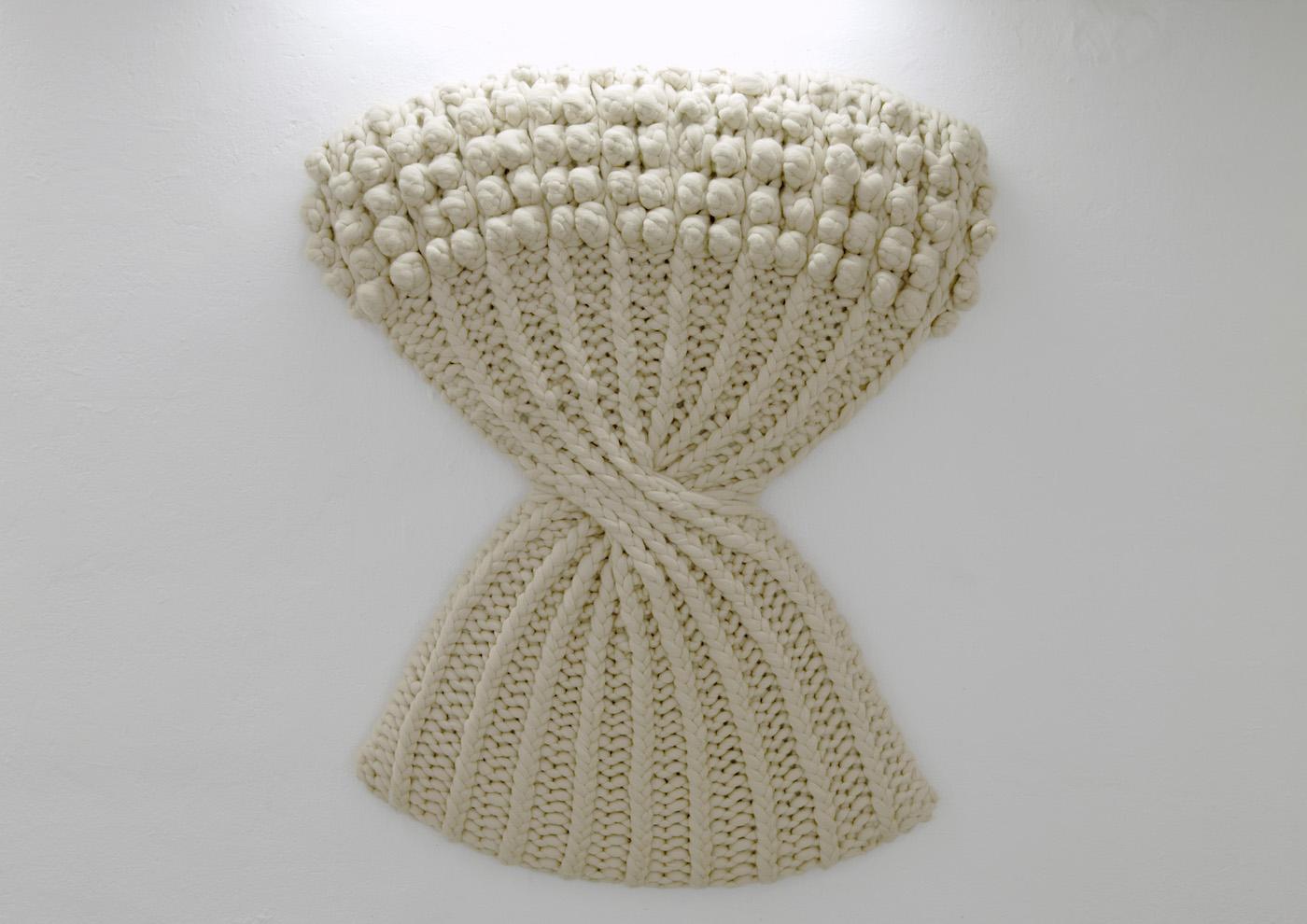 Heugarbe, 2008, 140cm b x 160cm h, Neuseelandmerino handknitted