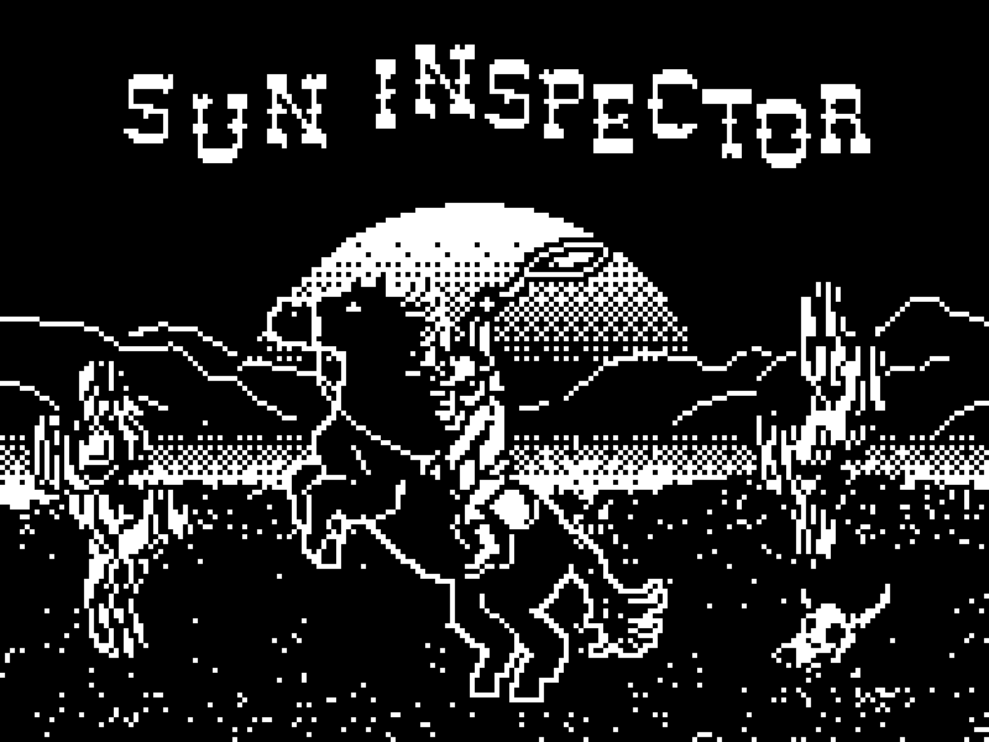 Pixel art for the 'Sun Inspector' music video by Tim Kinsella and Jenny Pulse