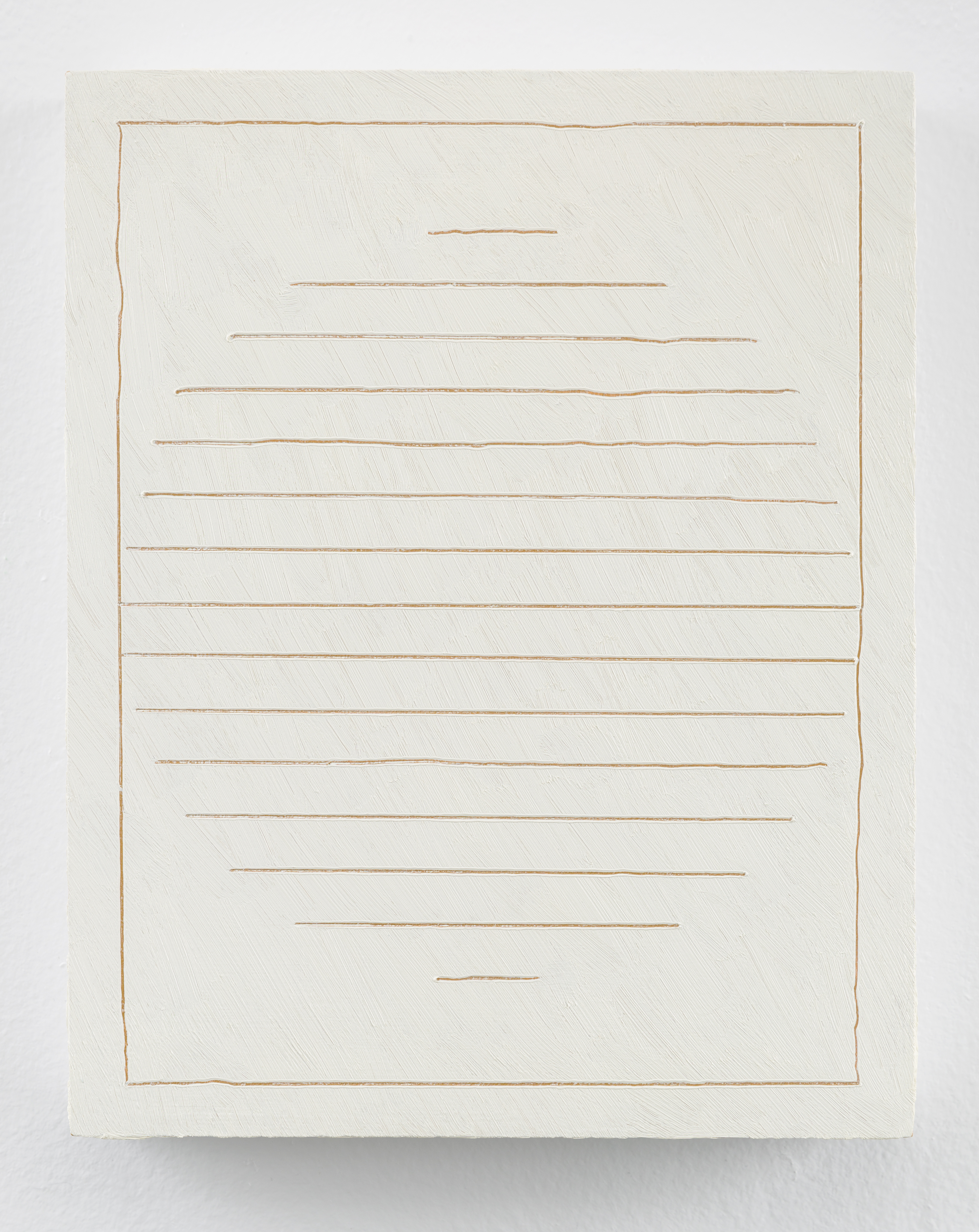 "Line 64" oil on wood, 10 x 8 in., 2021