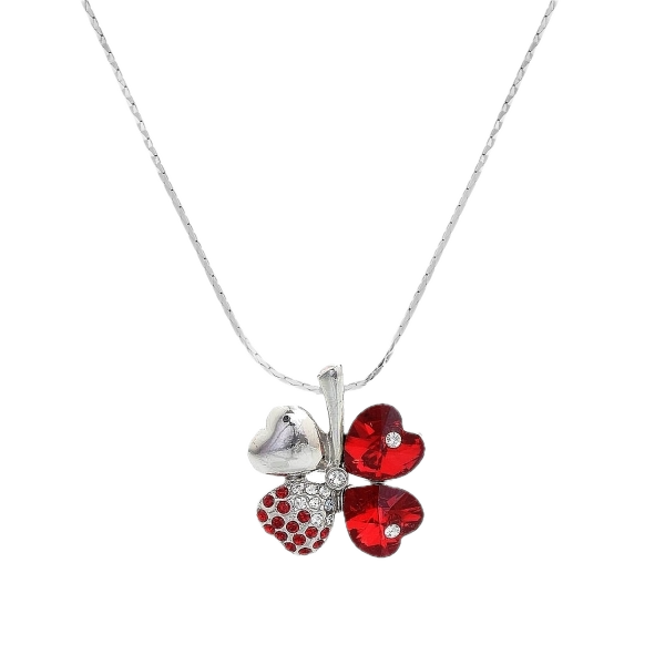 Collana Quaterfoil with Swarovski crystal