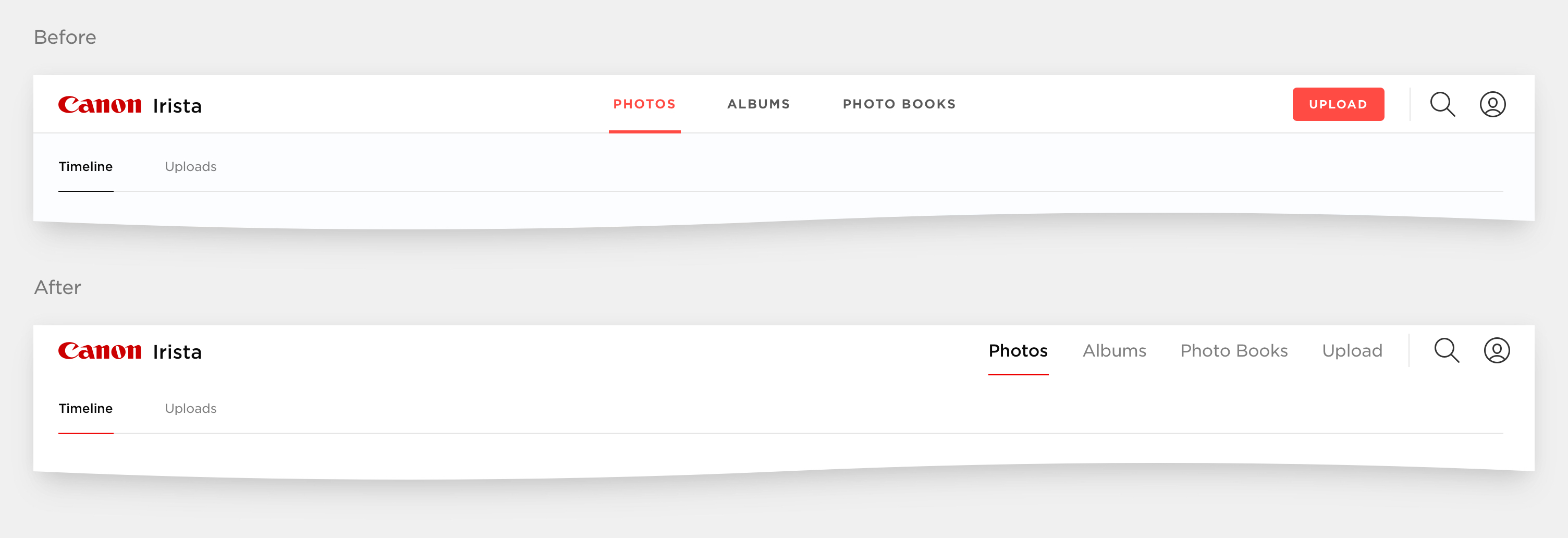 Cleaner top navigation