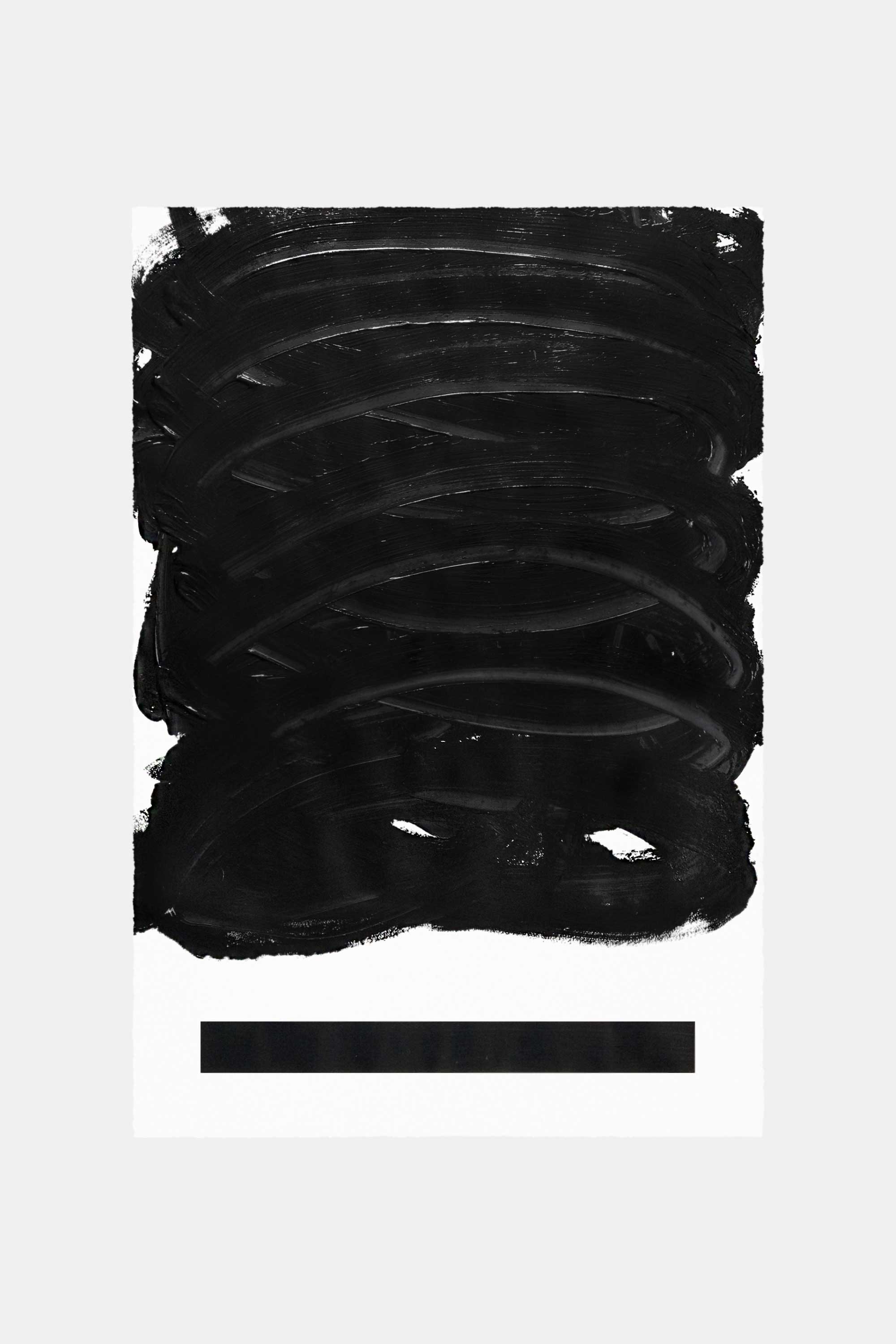 Two lines, 2015. Acrylic paint on paper. 76&#160;×&#160;112&#160;cm.