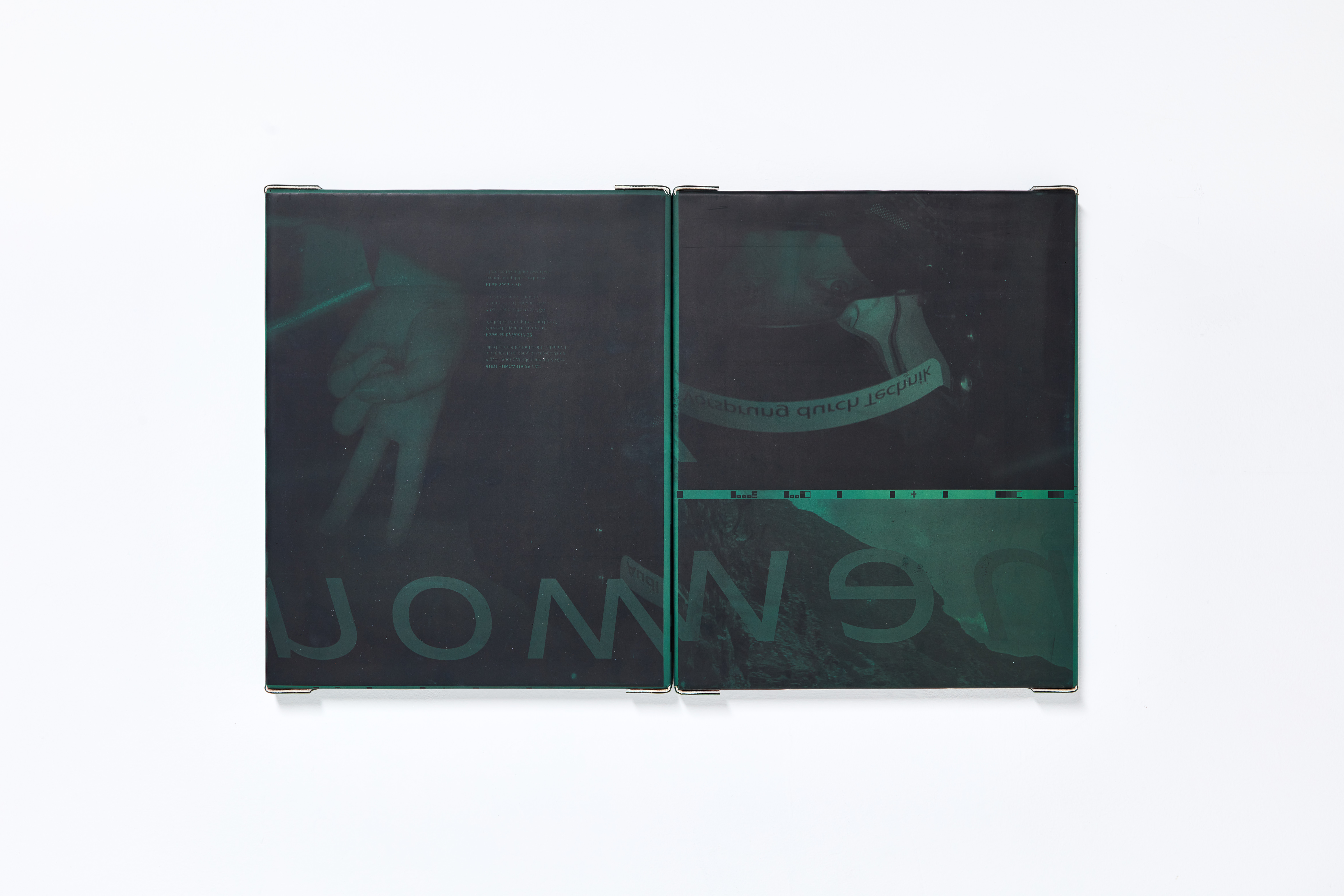 Heidi: NOWON I.,II._30,5 x 25,5 cm each_2021_@ AQB Project space