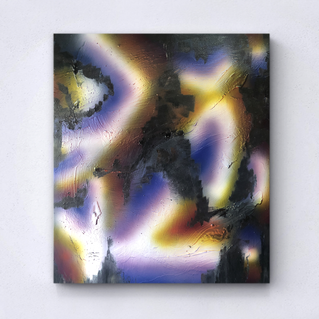Shimmering parts (III) - 68x56cm , oil on fabric, 2023