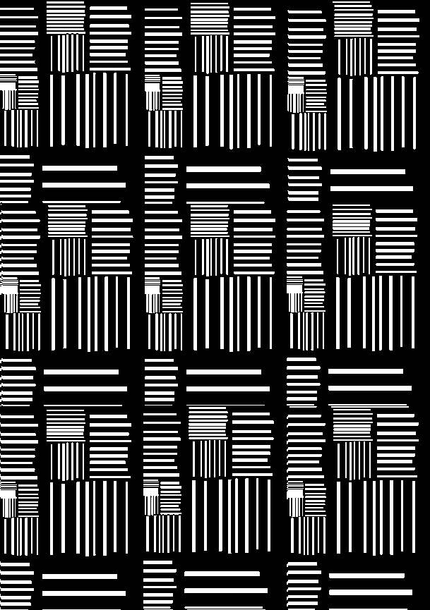 "Bar Codes / 23" Giclée fine art prints on Hahnemühle Watercolour paper / Variable dimensions / Edition of 6