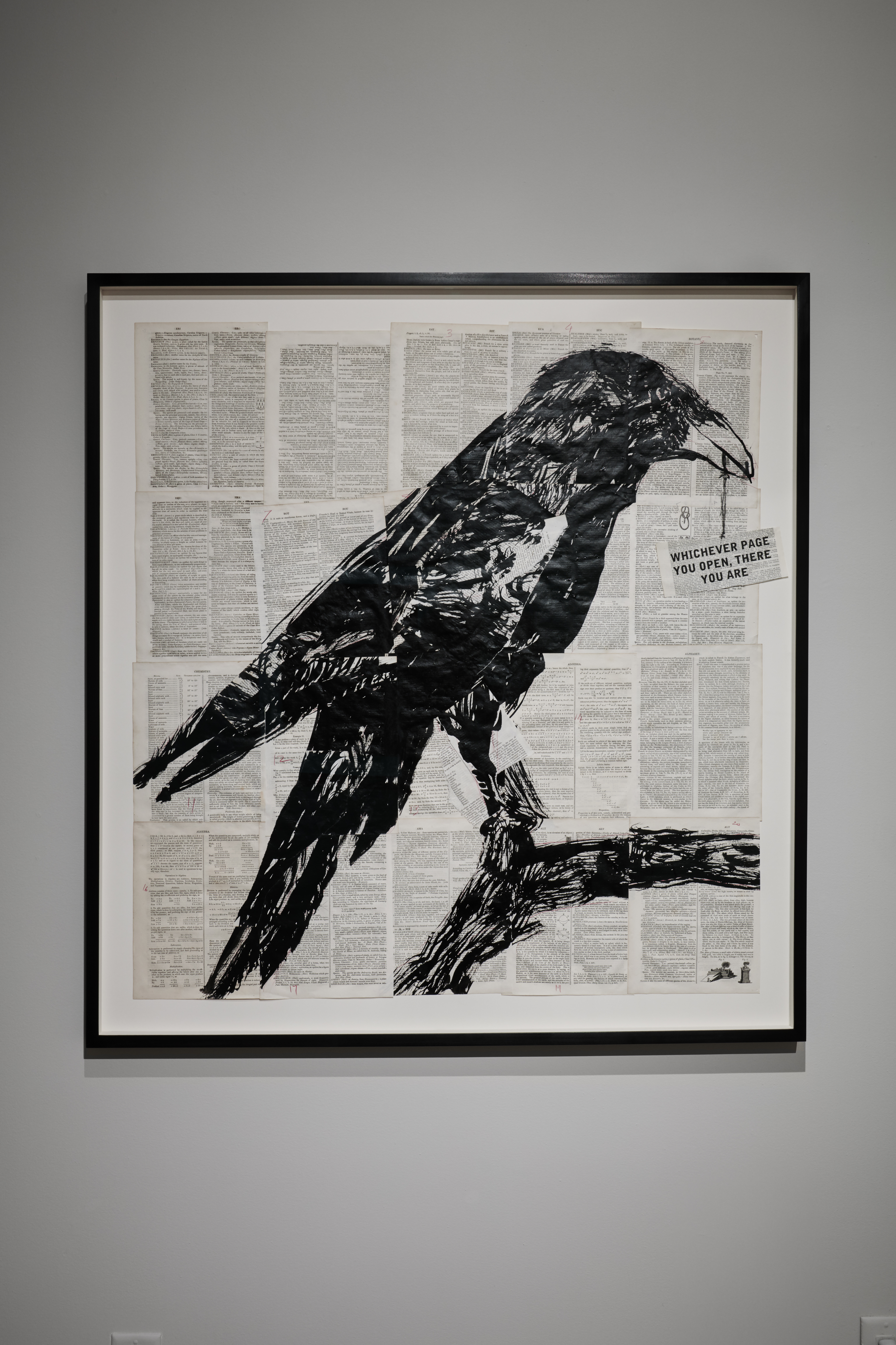  WIlliam Kentridge, Return to that Particular Moment, 2013, india ink on Universal Technological Dictionary. (Credit: Go Sugimoto)