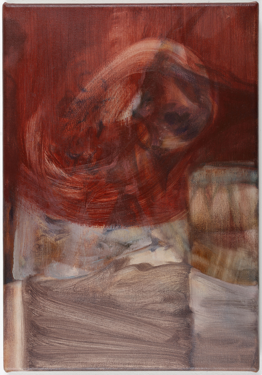 Red Swirl,  2019, 33x24cm, oil on canvas