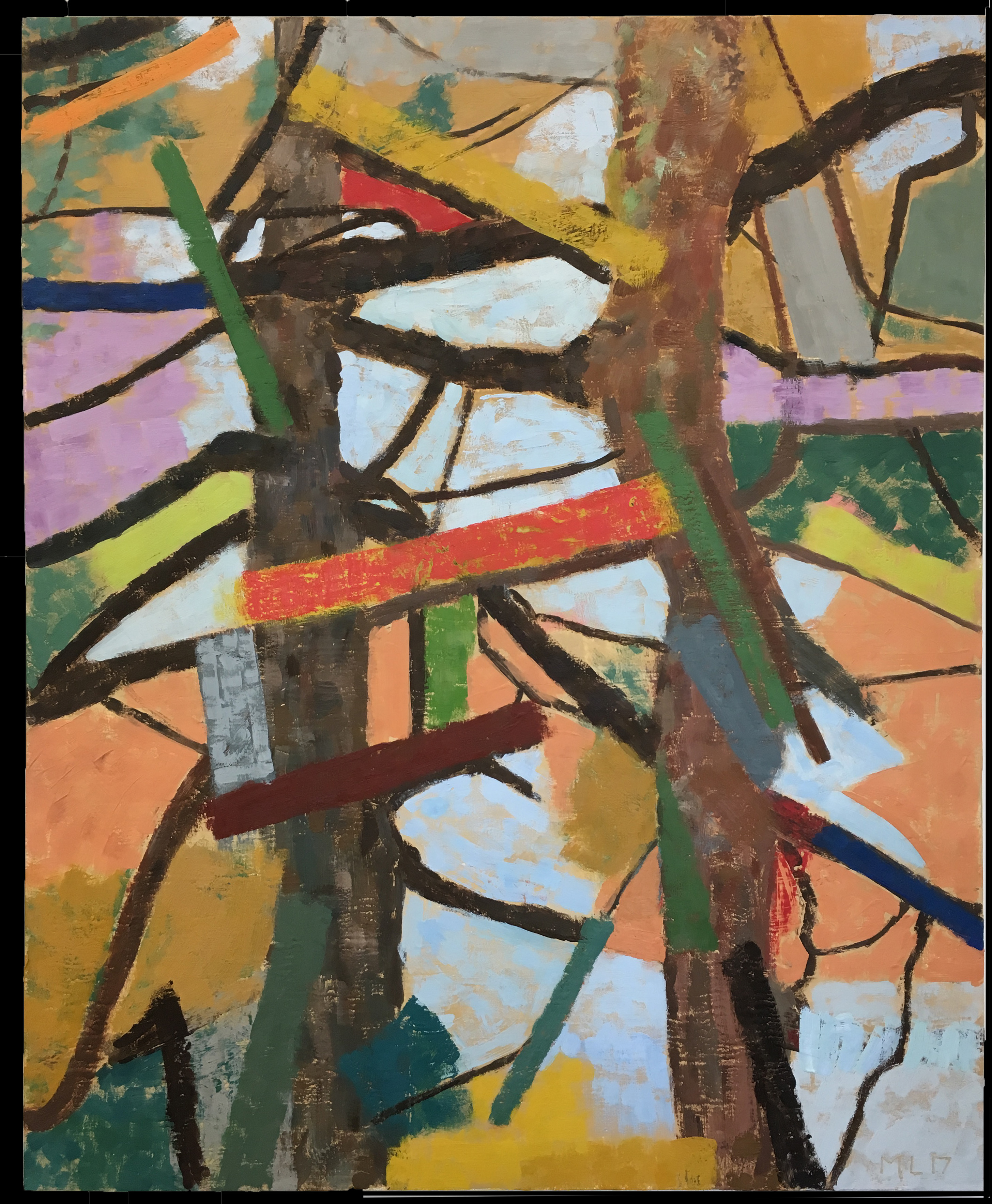 Columbus. 2017. encaustic on panel. 44 1/2" X 36 1/2" (Priv. Coll.)