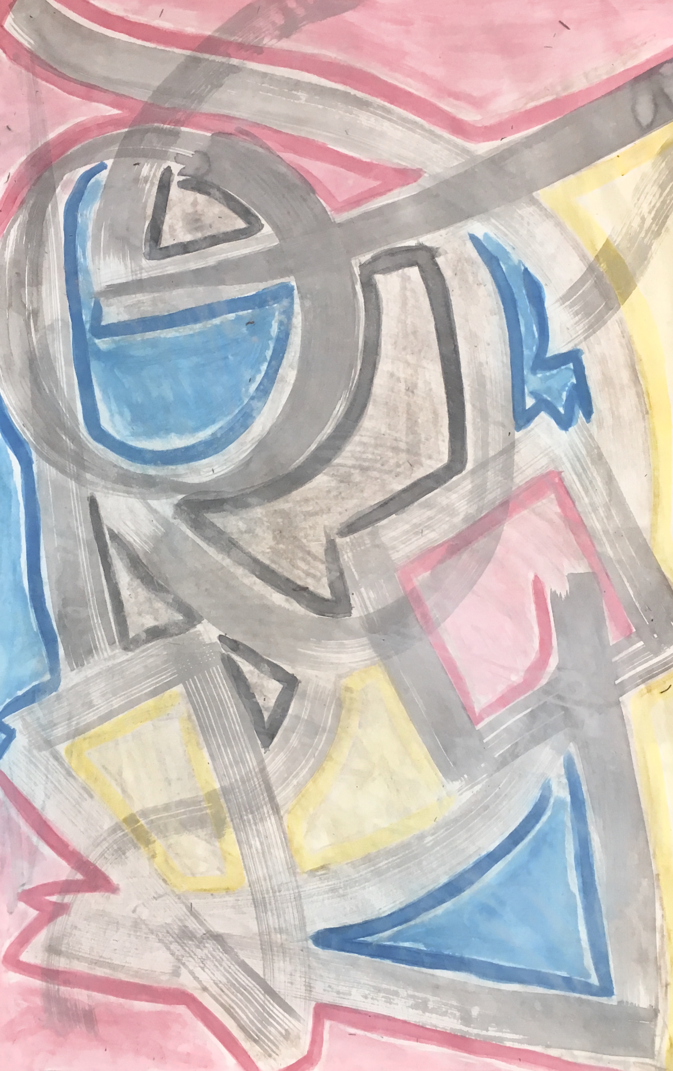 2' x 3' - watercolor on paper (2018)