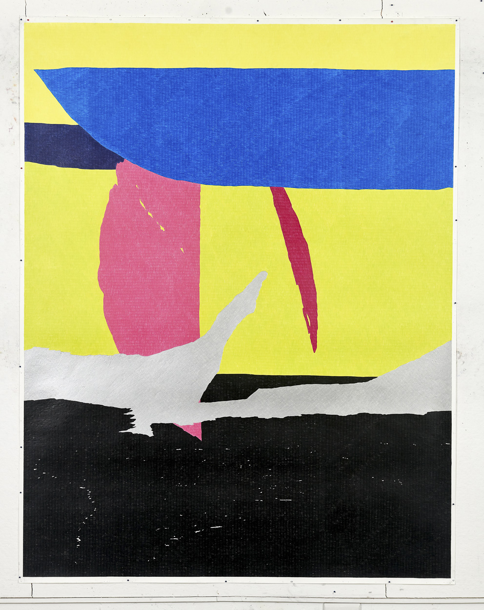 Olympia Organic Nuclear Hit, 2020. pencil on paper. 190cm x 147cm