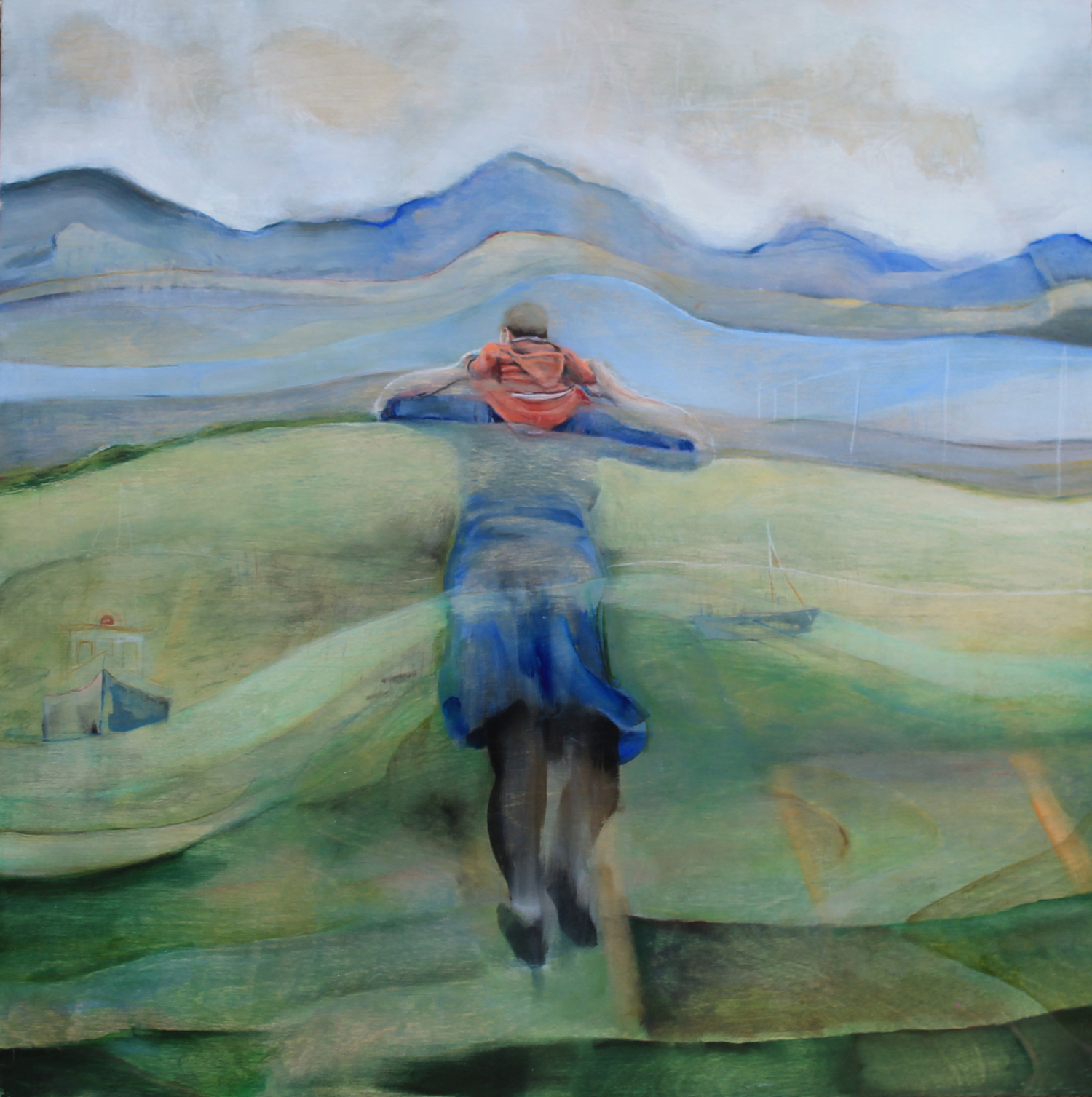 Untitled, 2015, Oil on wood panel, 40 x 40cm