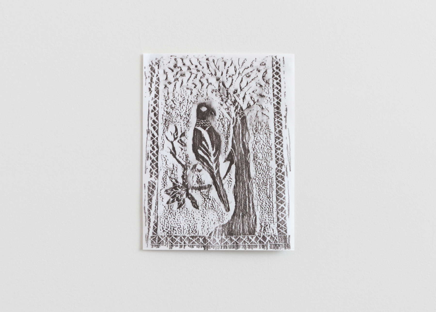 An image deferred through water, 2017, graphite on paper, 11 x 9 in. (28 x 22 cm)