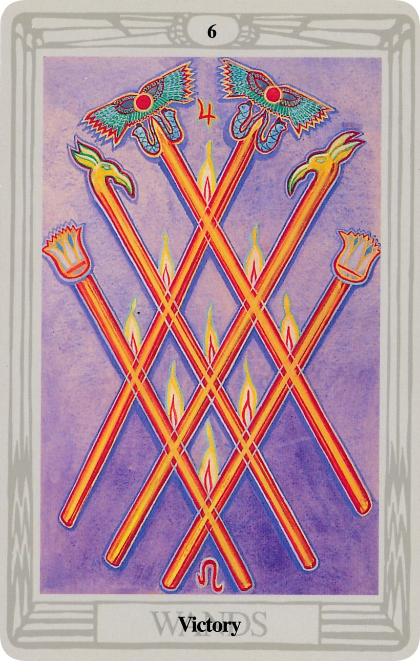 of Wands Victory Thoth Tarot