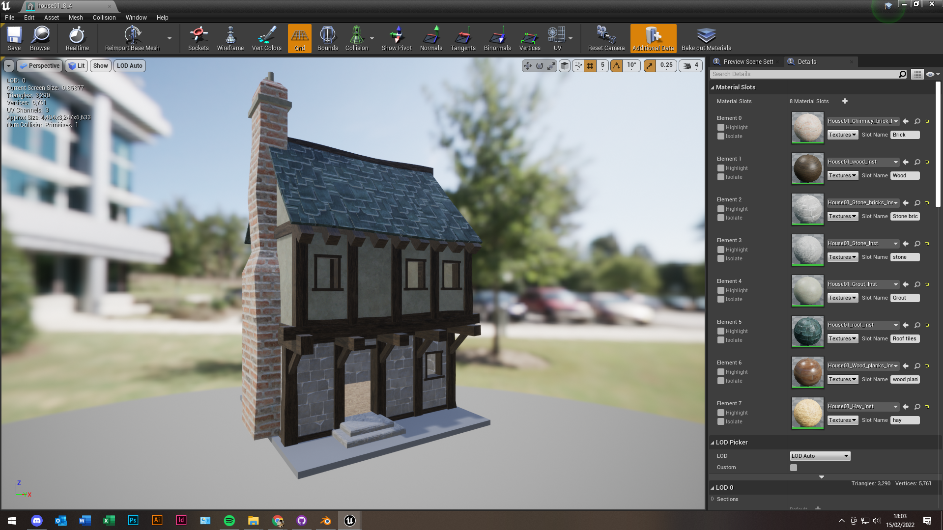 Exporting to UE4, assigning parametric material instances