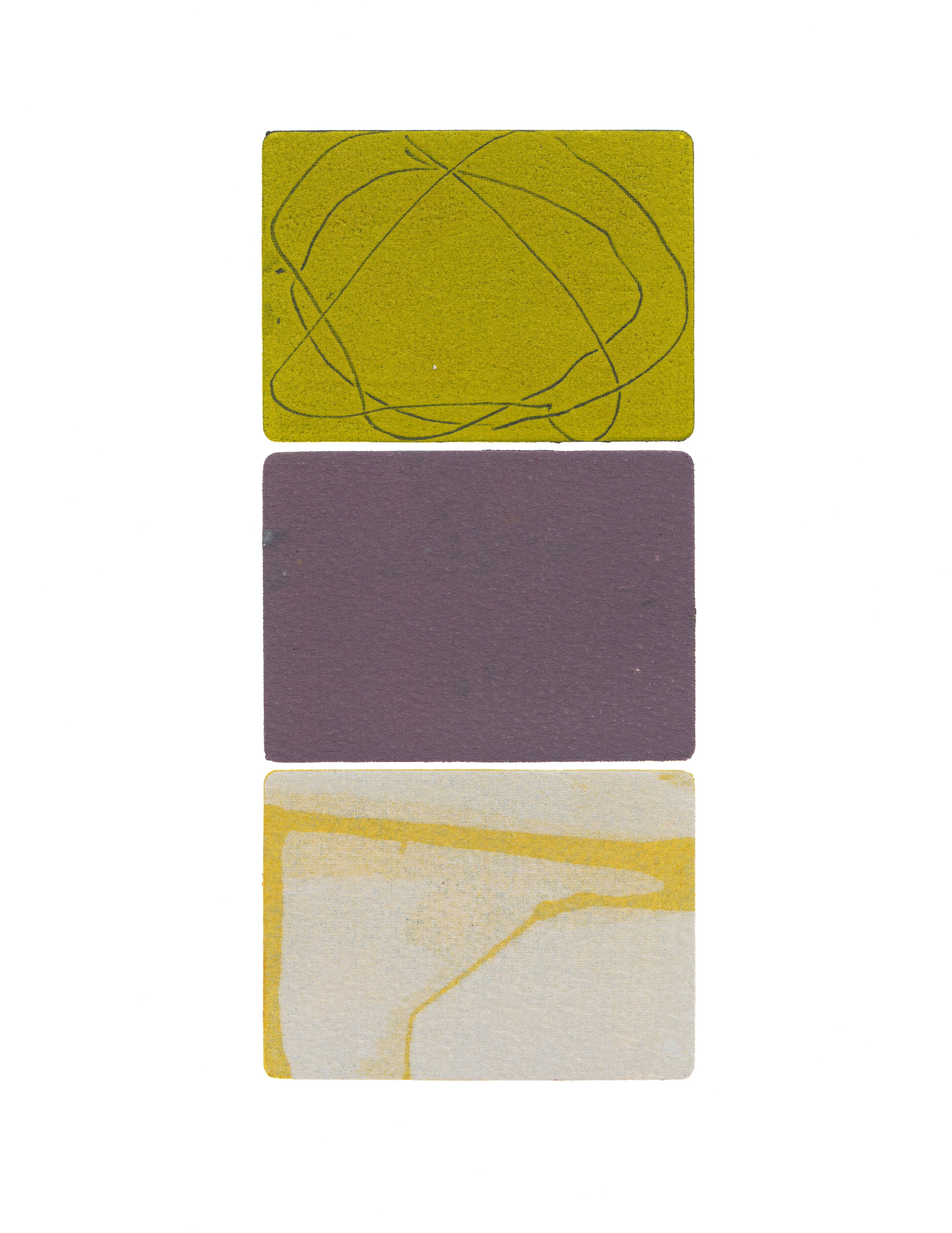 Treading 14, 2012, Monotype, 3.5" x 7.5"