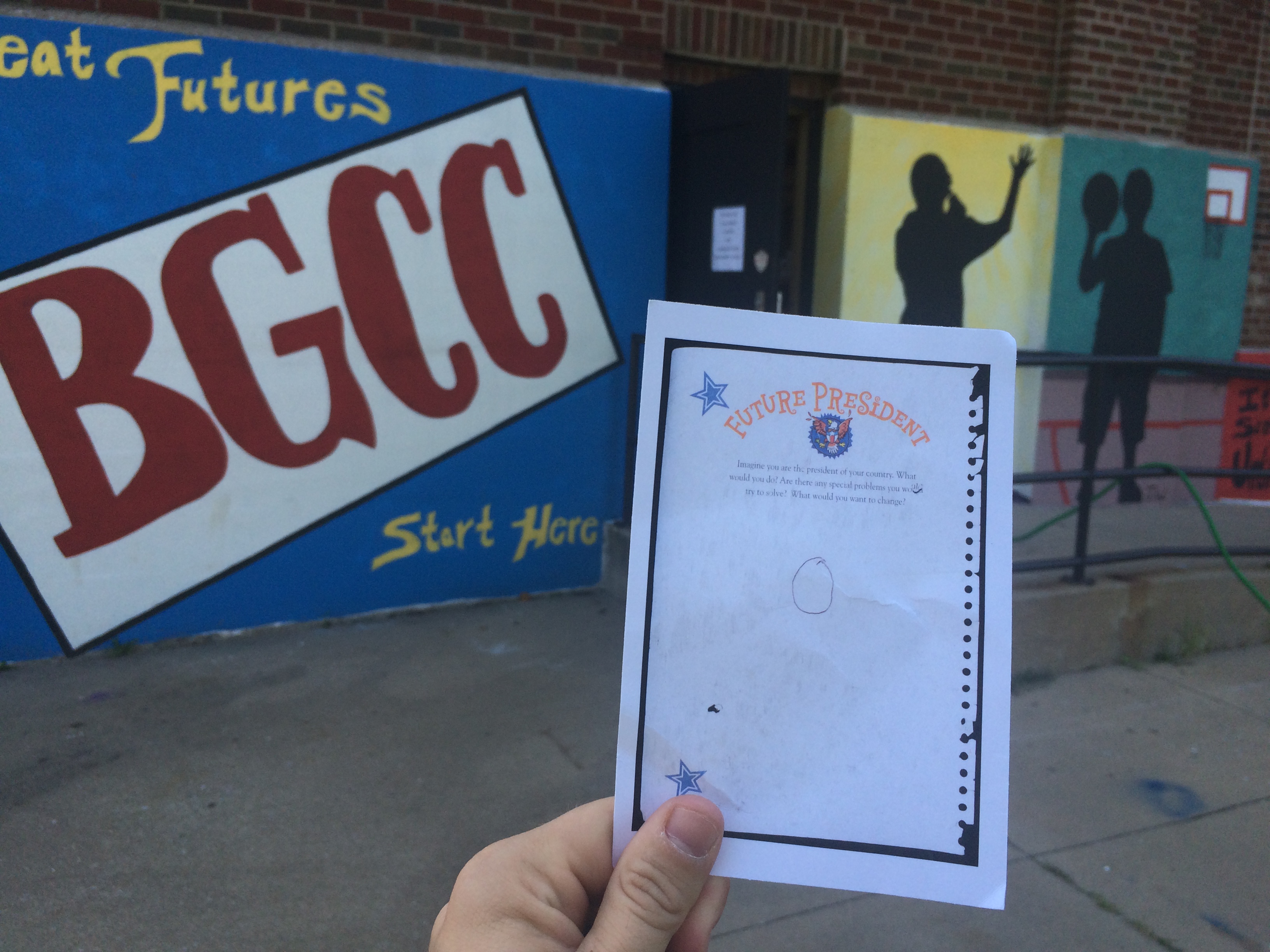 I left this card outside of an elementary school in Carbondale, IL