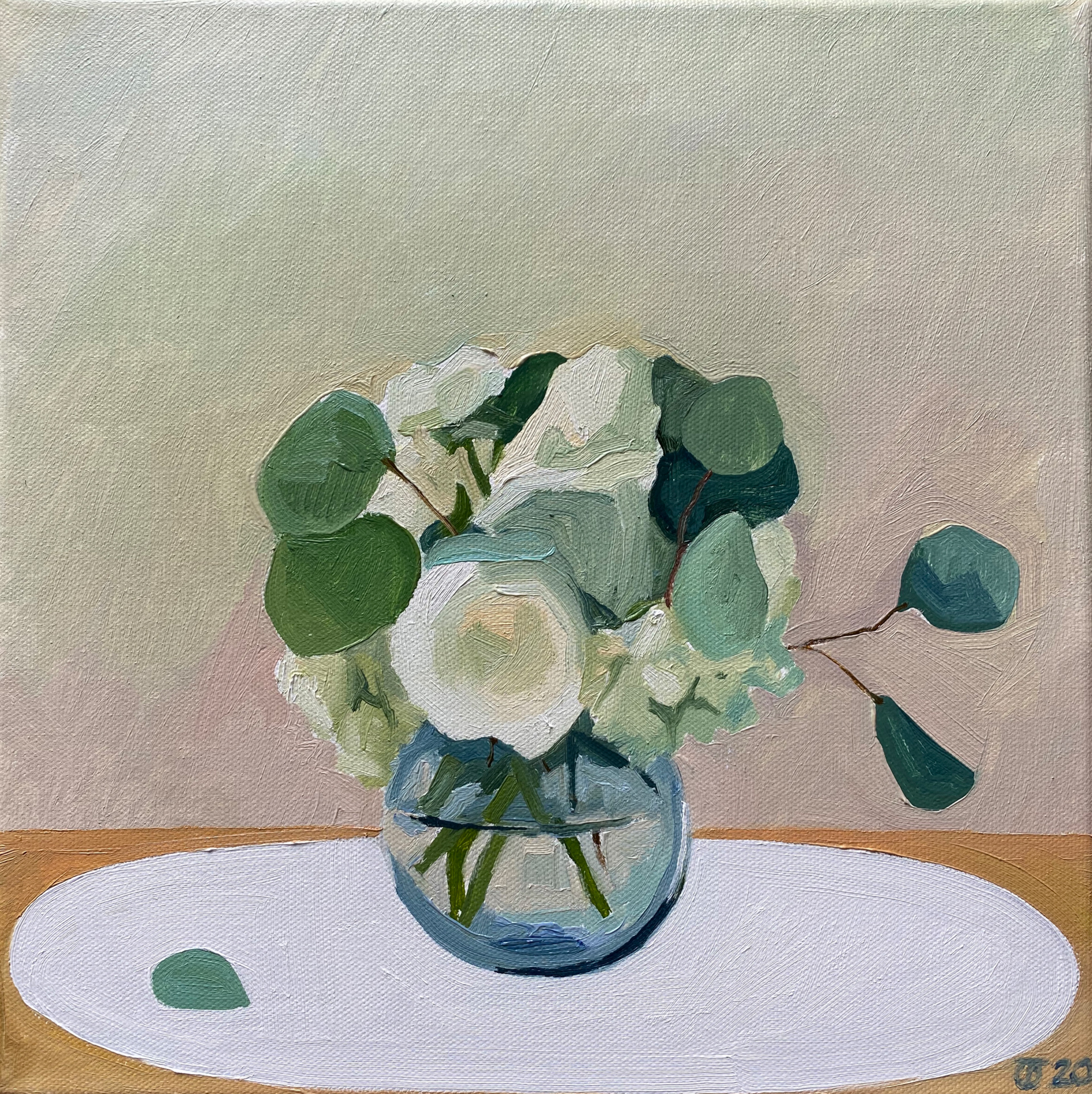 Bouquet  2020  Oil on canvas  12"x12" | 30x30